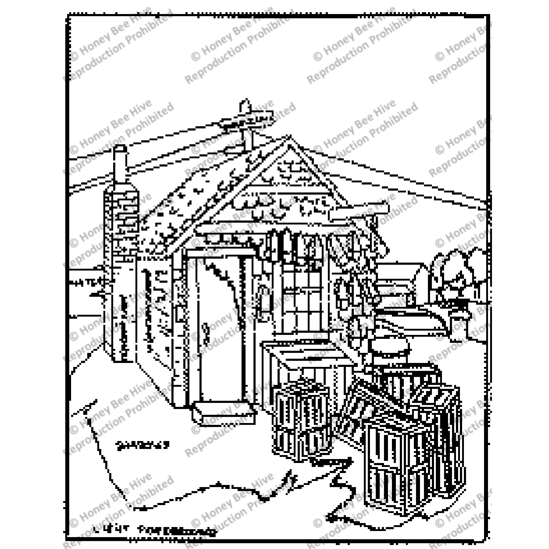 Rockport, rug hooking pattern