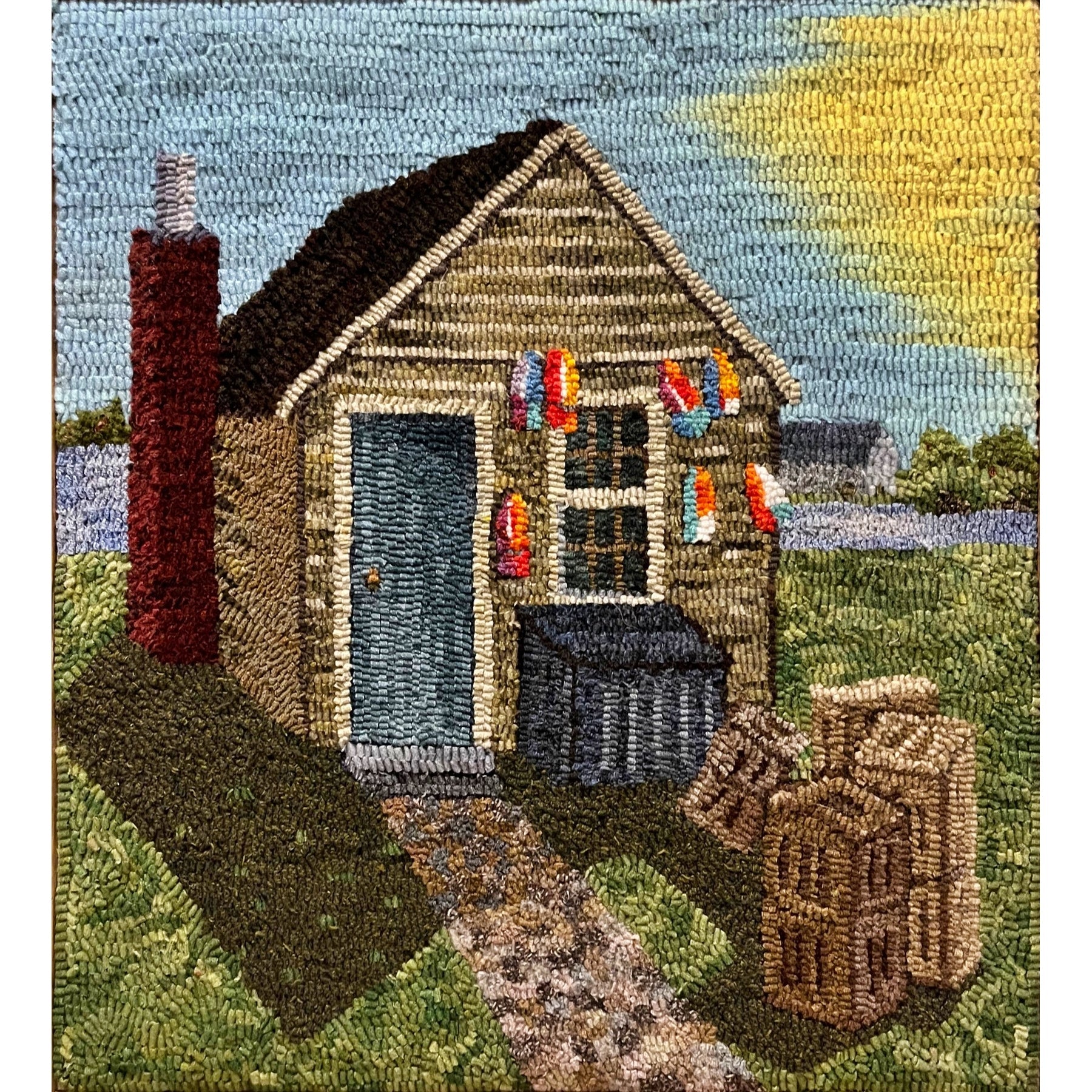 Rockport, rug hooked by Connie Bradley