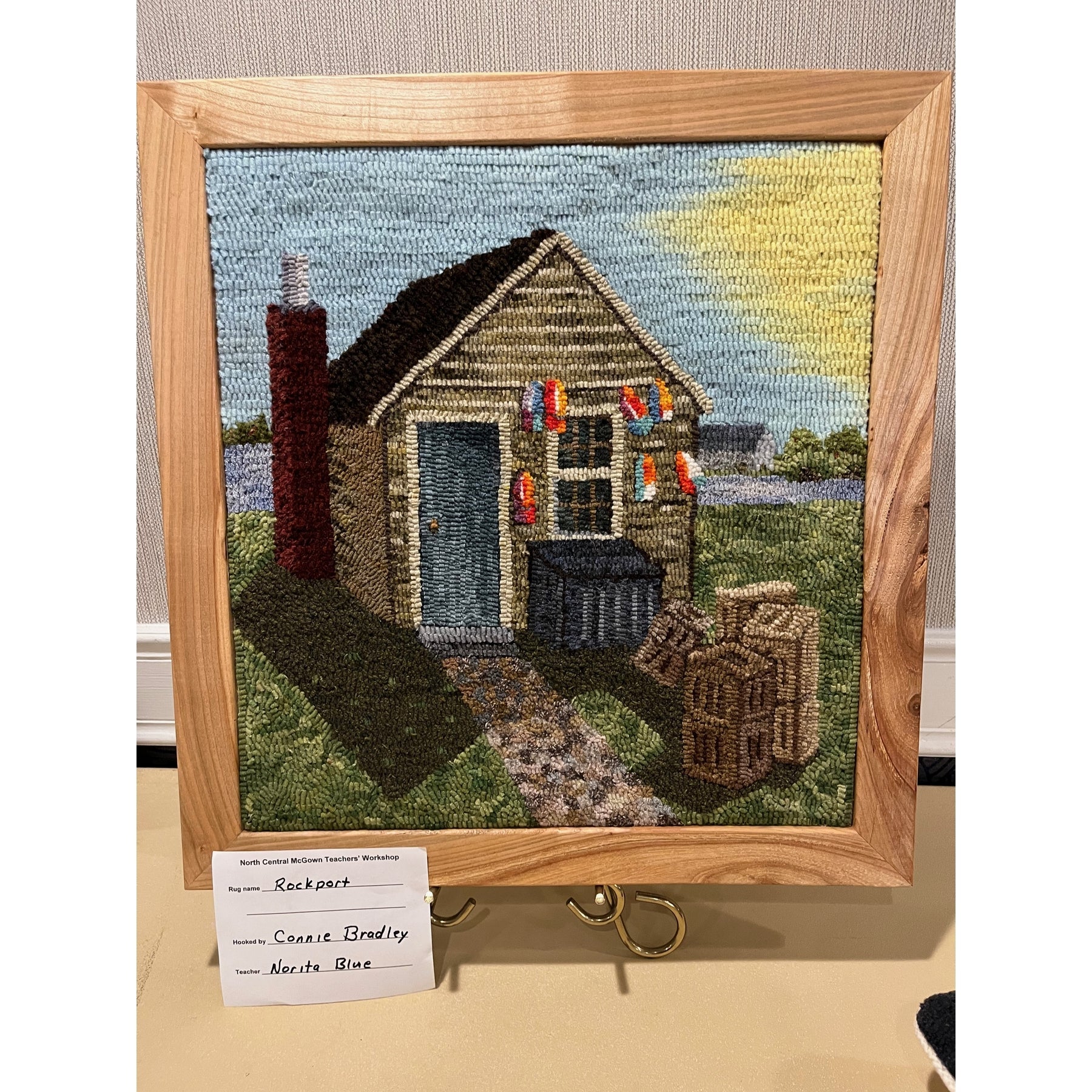 Rockport, rug hooked by Connie Bradley