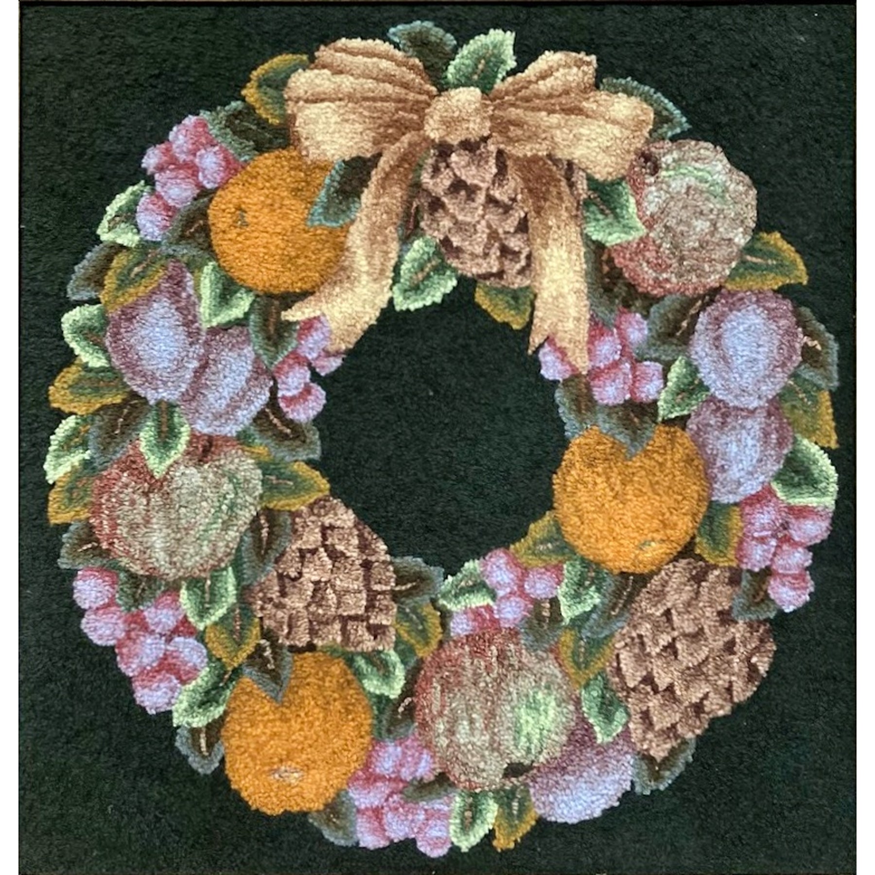 Della Robbia, rug hooked by Jane McGown Flynn