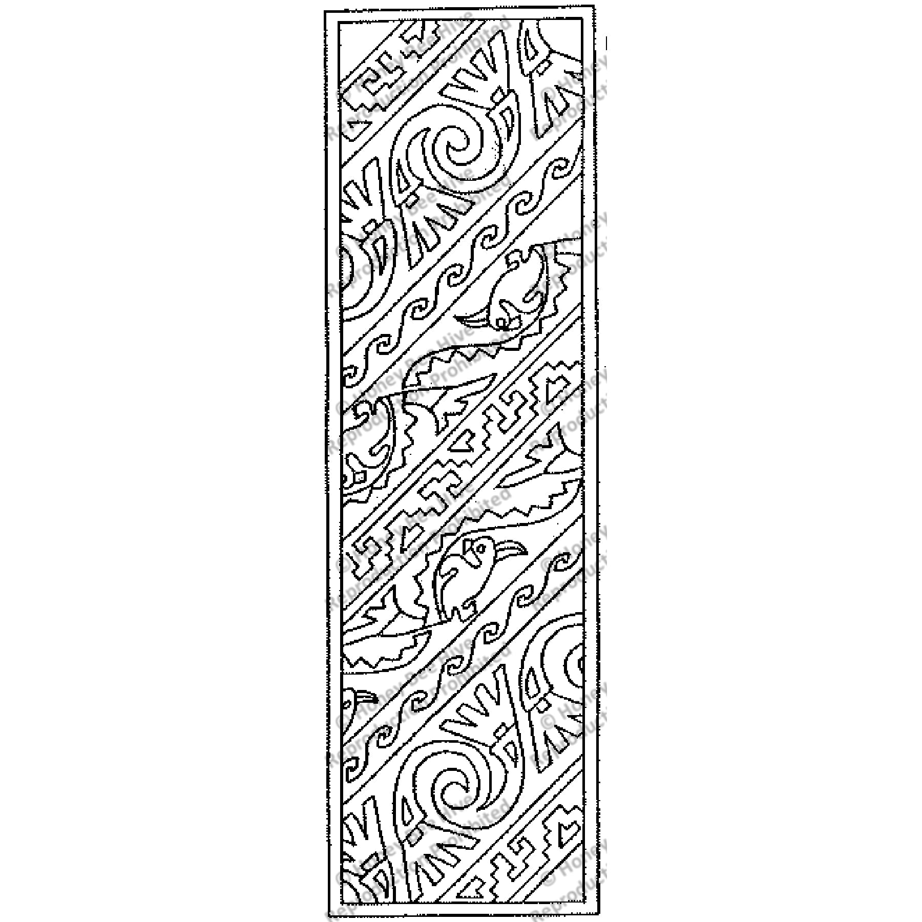 Lima, rug hooking pattern