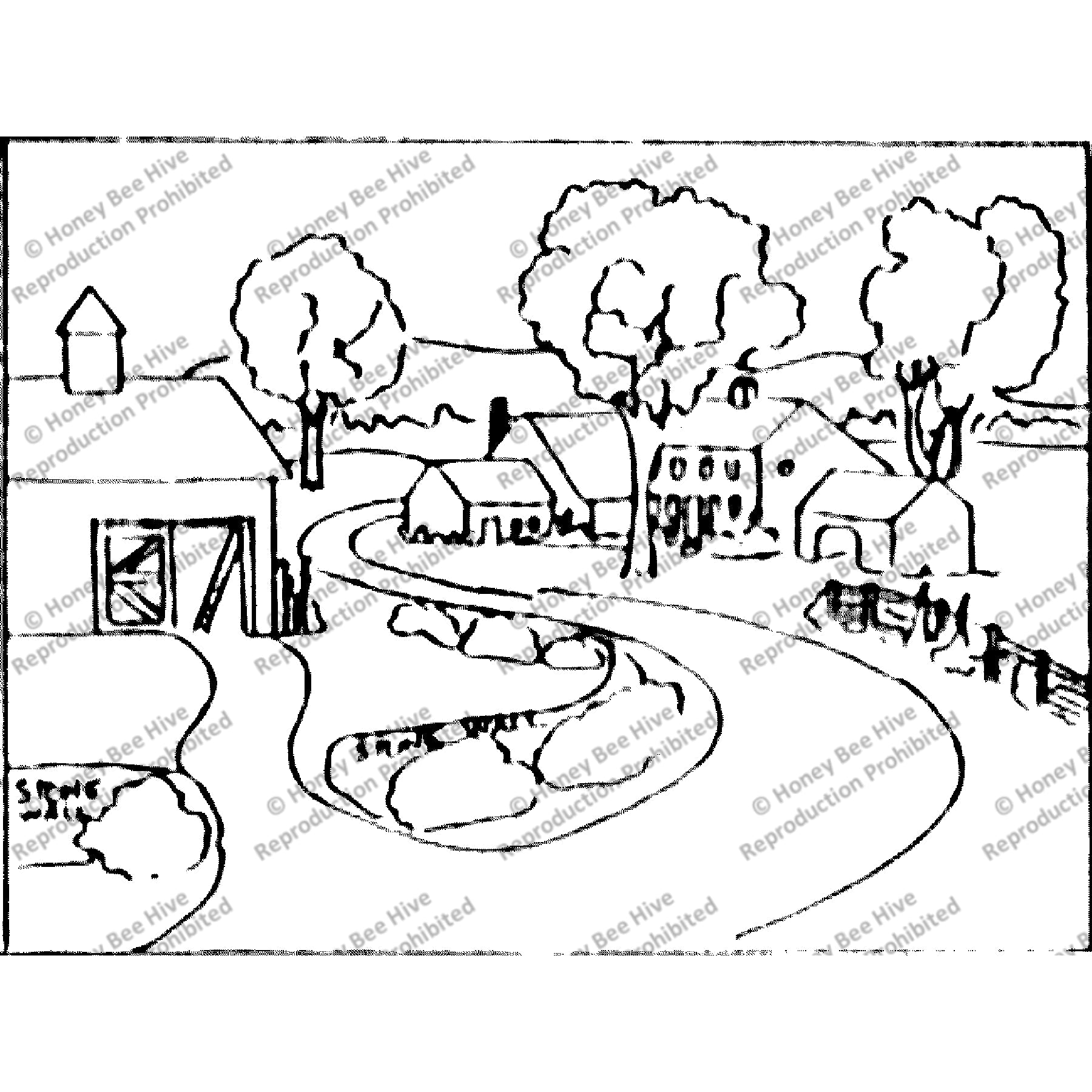 Shogun, rug hooking pattern