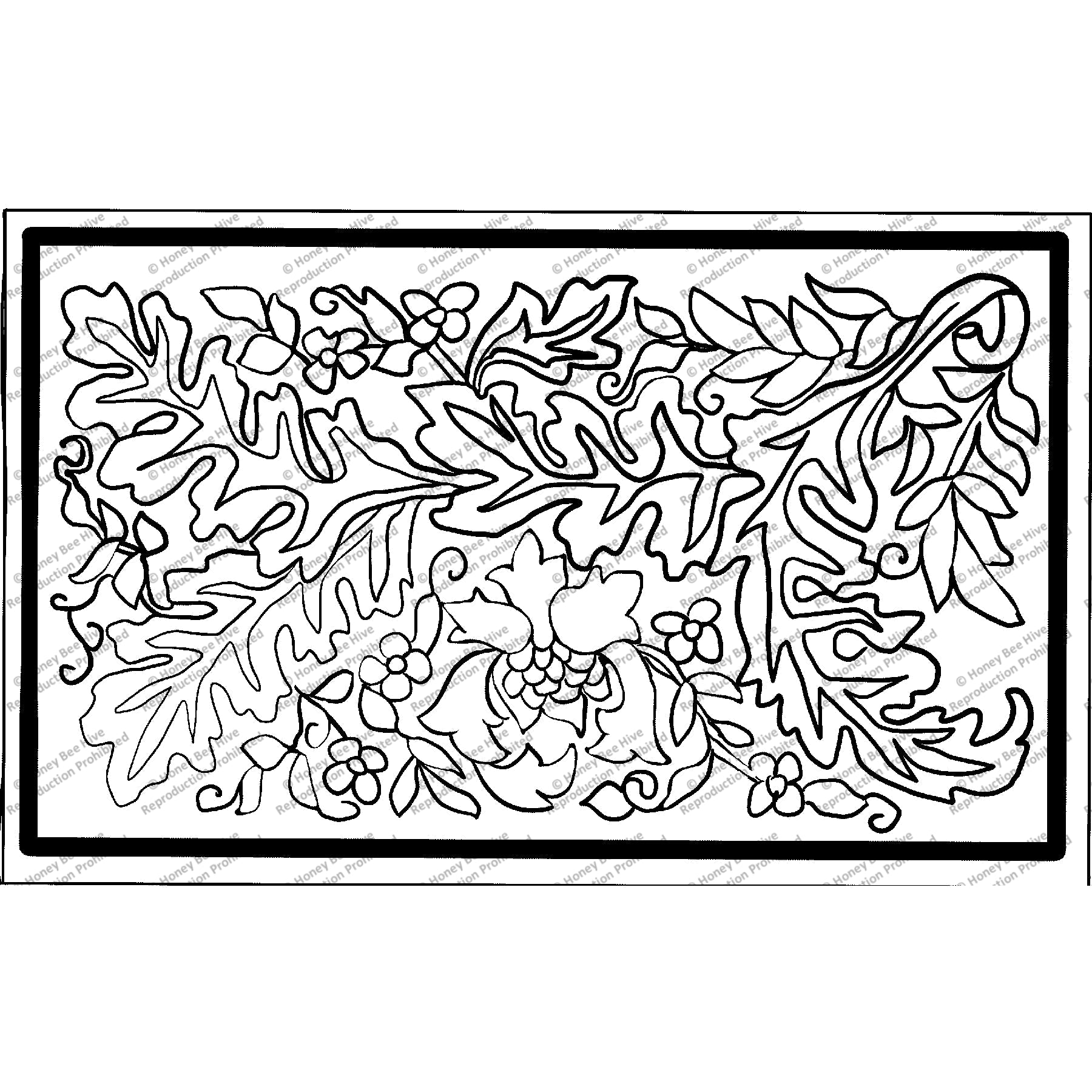 Masterful Morris Pan, rug hooking pattern