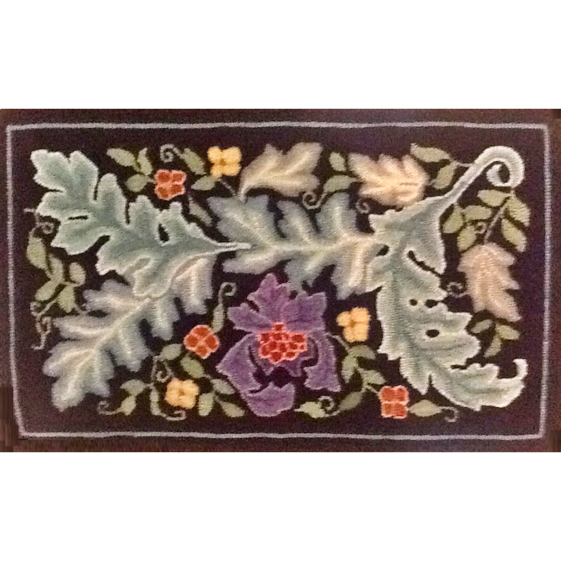 Masterful Morris Pan, rug hooked by Cindy Walker