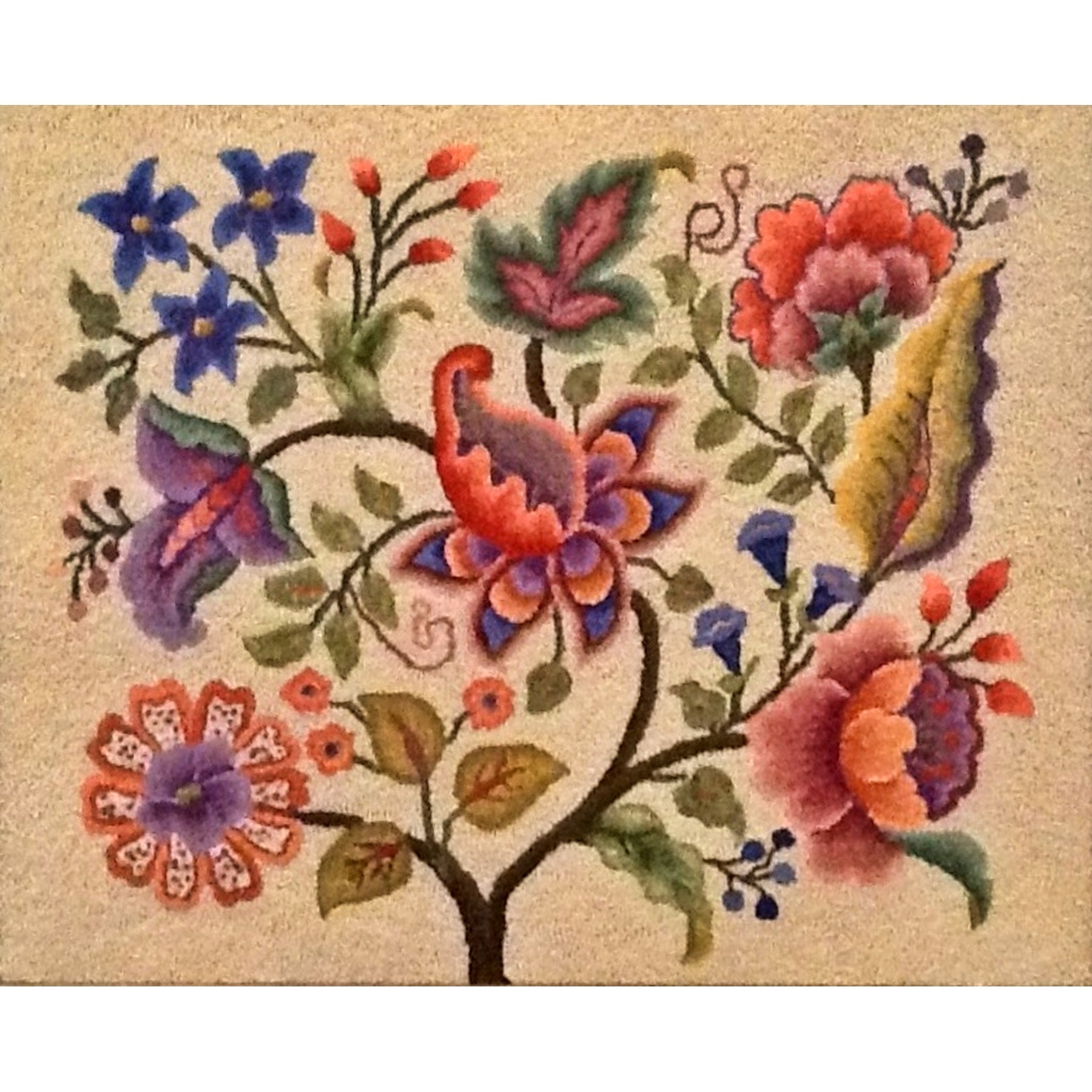 Devonshire, rug hooked by Vivily Powers