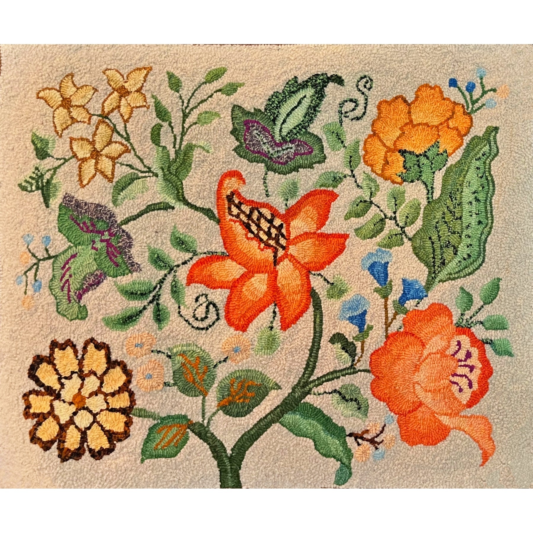 Devonshire, rug hooked by Rachel Johns