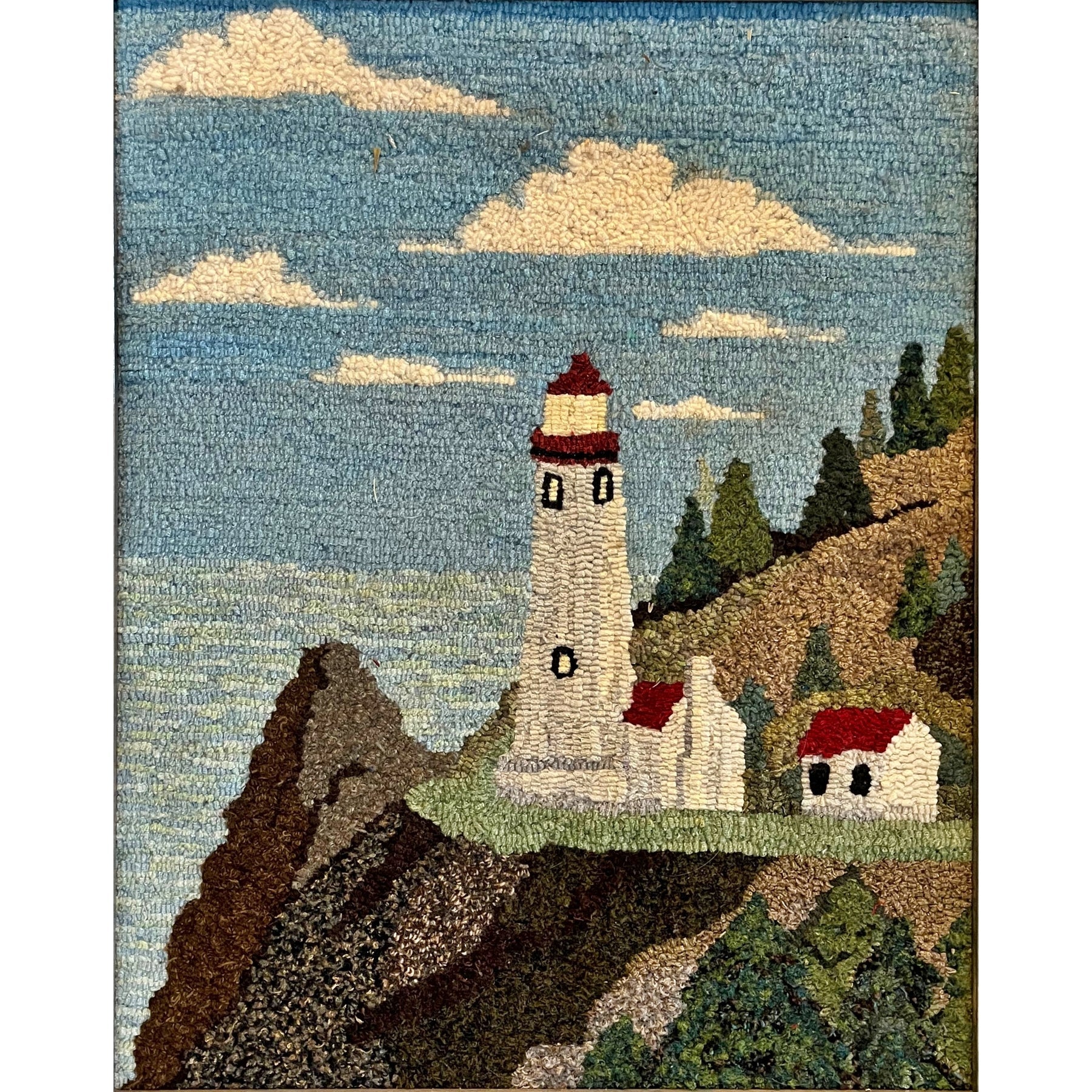 Florence, Oregon, rug hooked by Betty Mugg