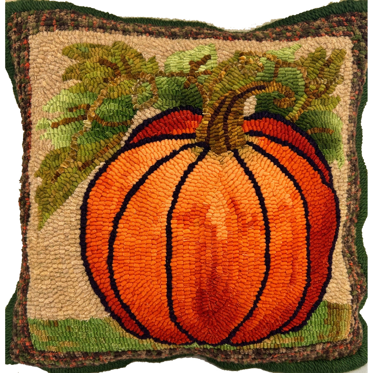 Halloween, rug hooked by Jenifer Rudolph