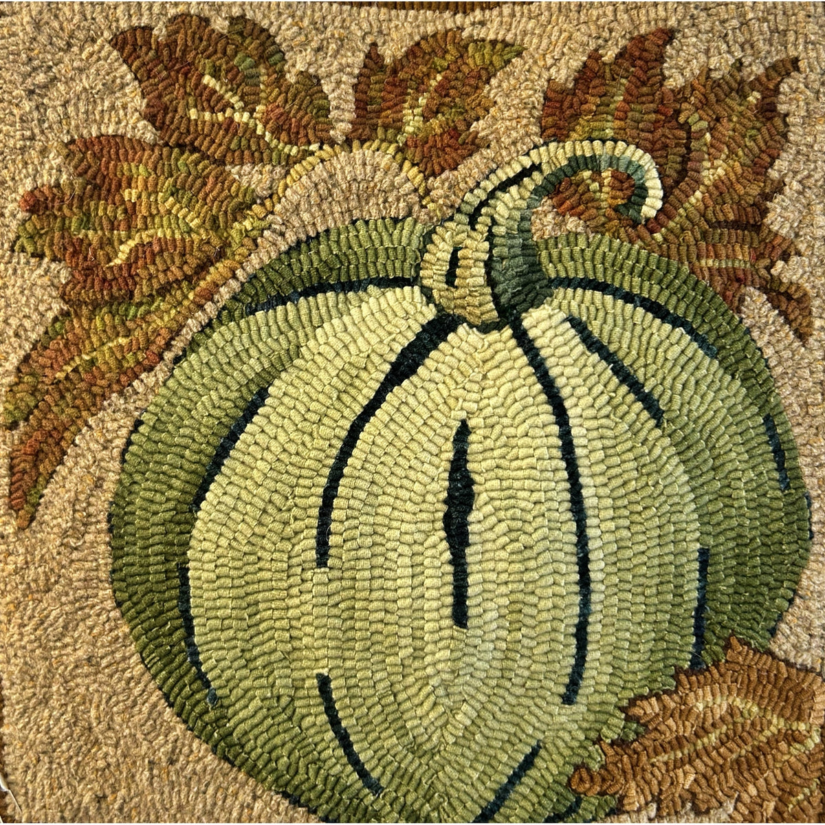 Halloween, rug hooked by Merri Rieger