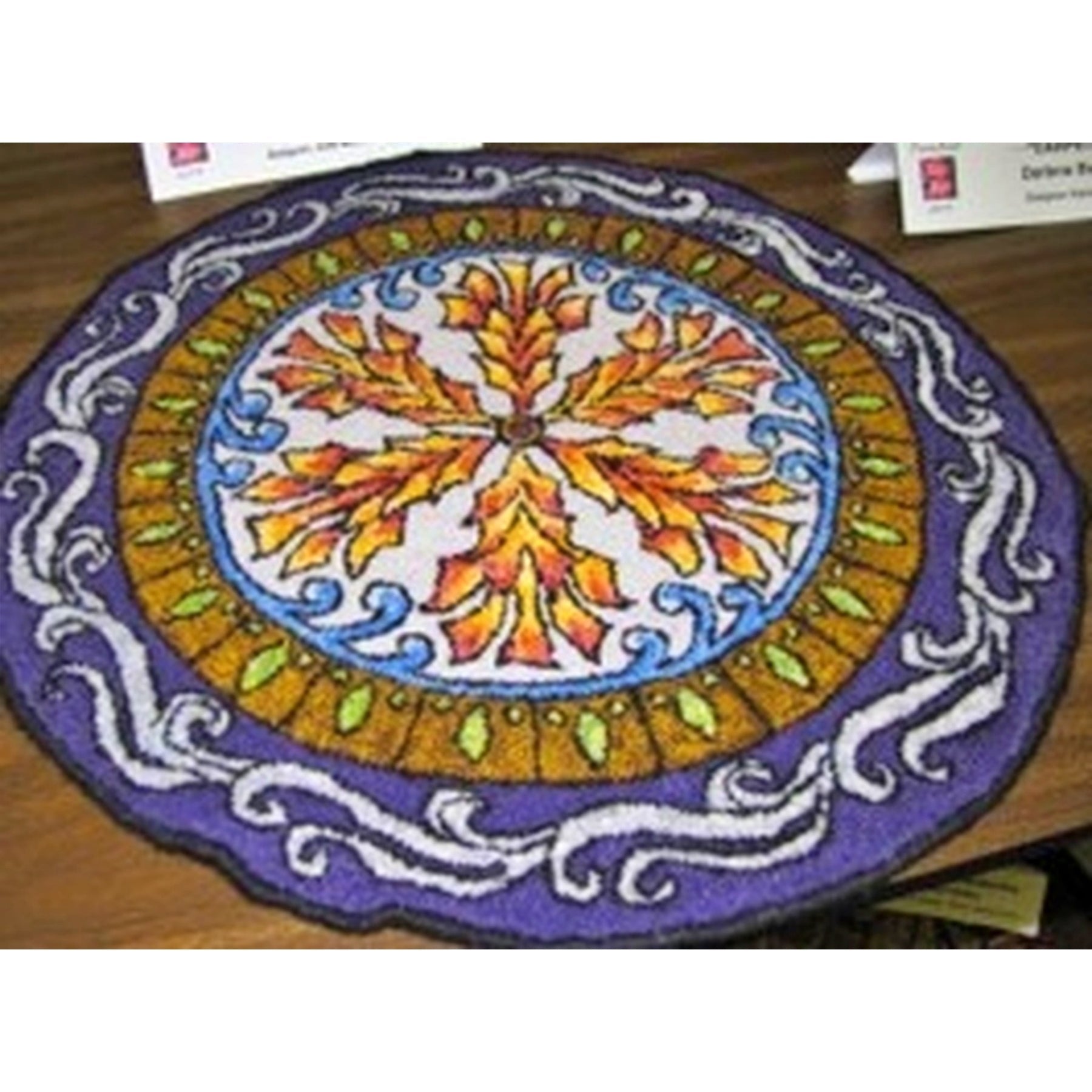 Doodle-Dala, rug hooked by Bonnie Pelzcar