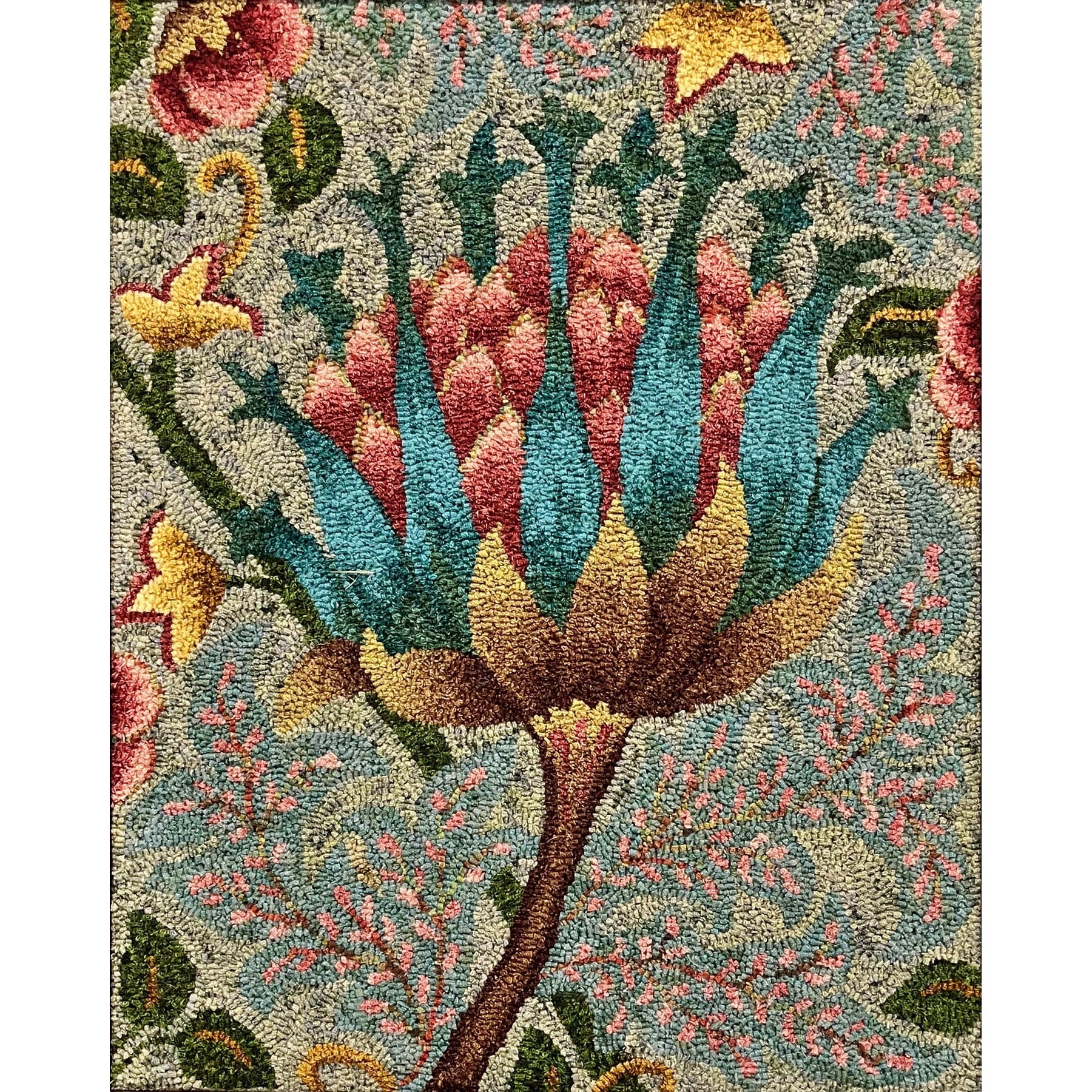 Winsome Art, rug hooked by Vivily Powers