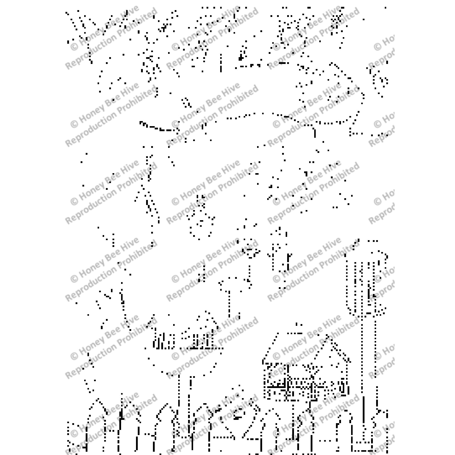 Bird Haven, rug hooking pattern