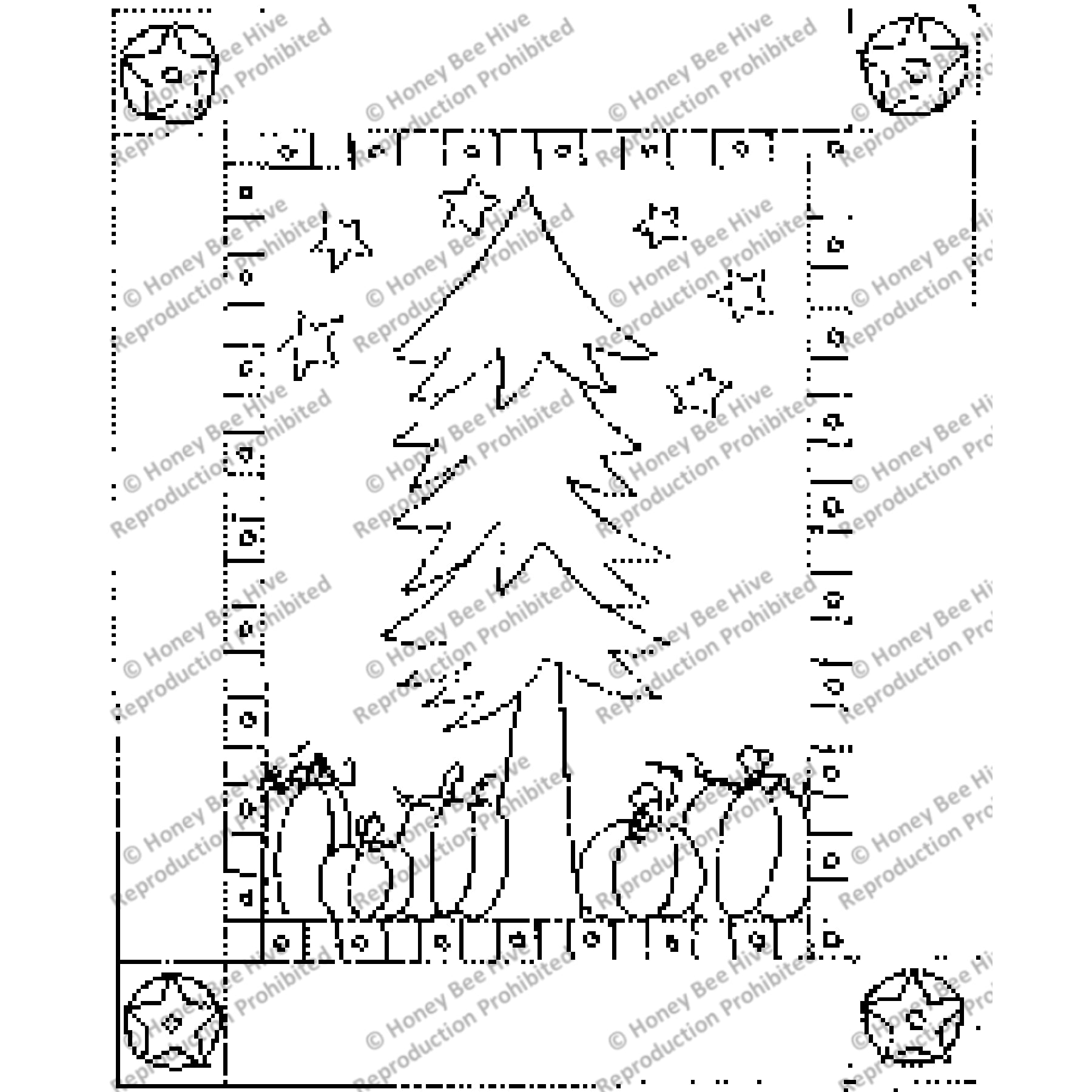 Merry Pumpkin, rug hooking pattern