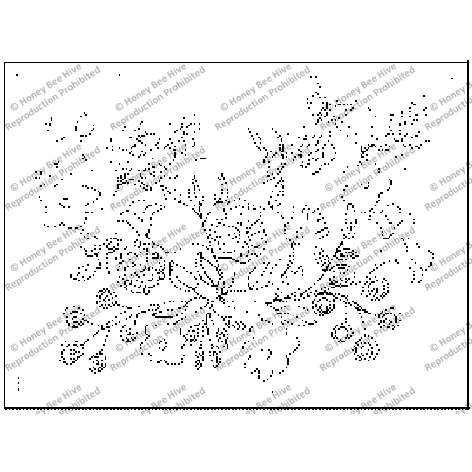 Flower Garden, rug hooking pattern