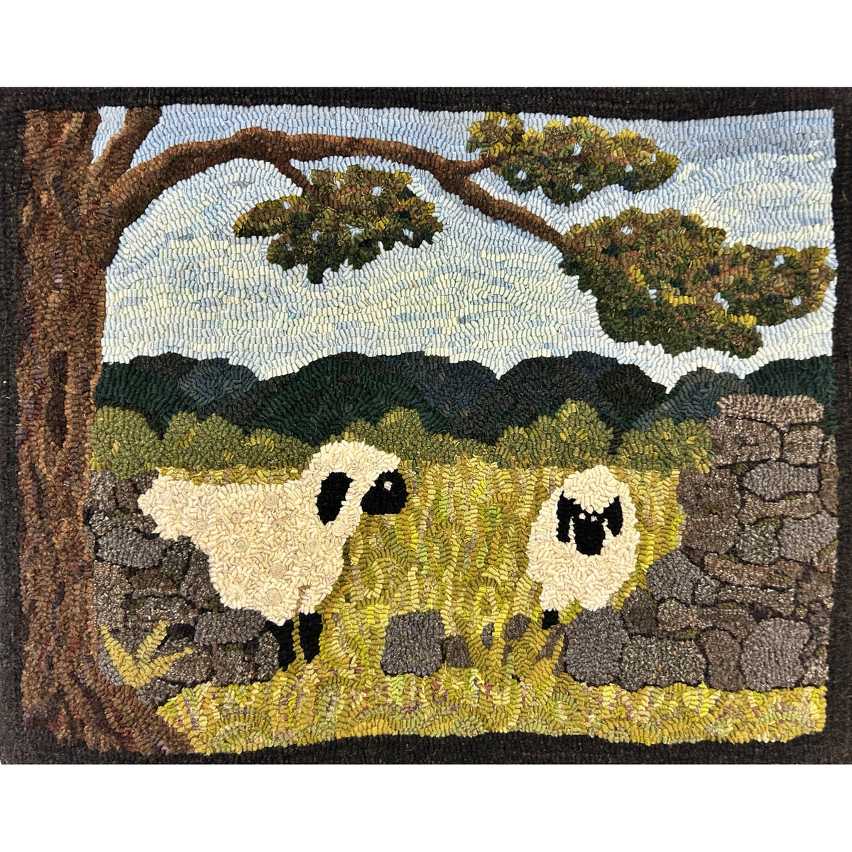 Ewe Too, rug hooked by Merri Rieger