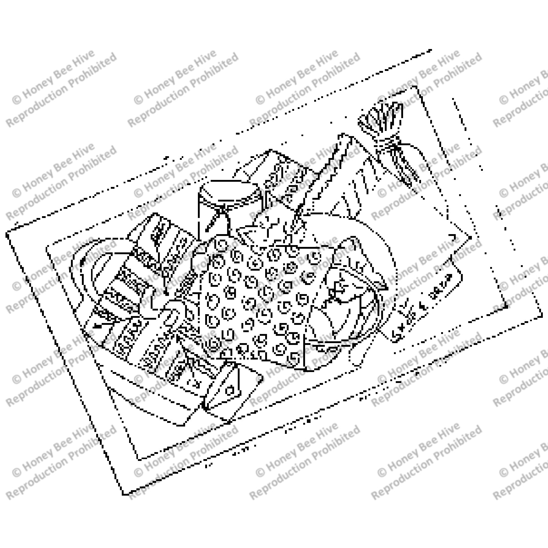 Sac Cats, rug hooking pattern