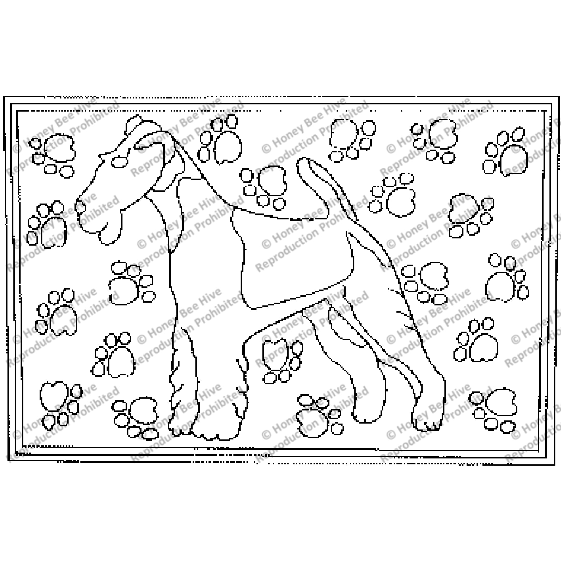 Sir Gregory, rug hooking pattern