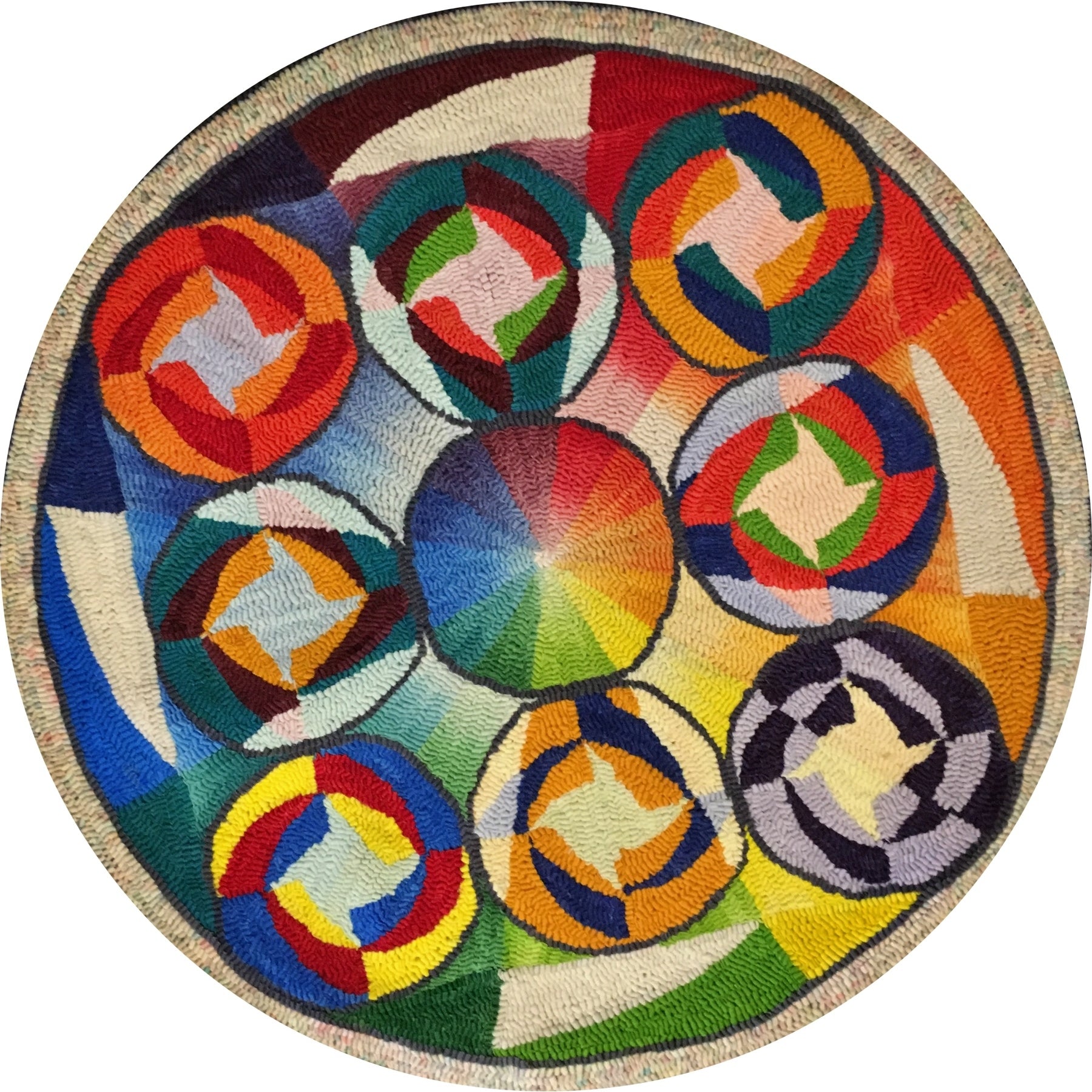 Rug Hooking Pattern: Many Worlds (PR1310) | Honey Bee Hive Rug Hooking ...