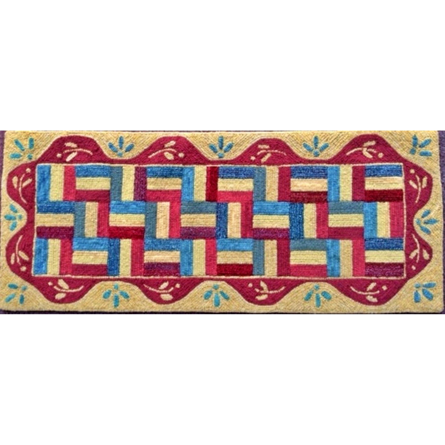 Millie's Runner, rug hooked by Fritz Mitnick