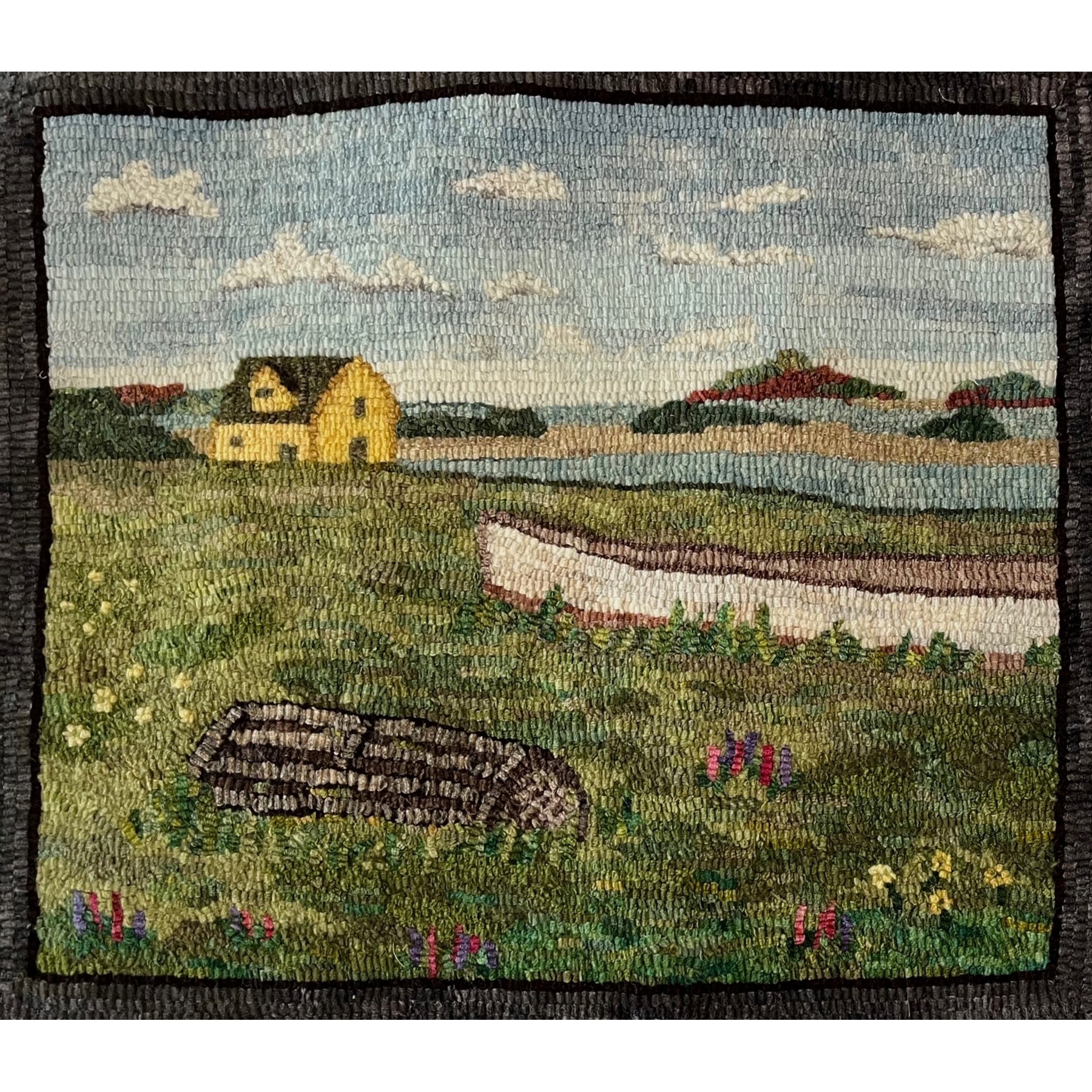 Victoria-by-the-sea P.E.I., rug hooked by Sue Englander