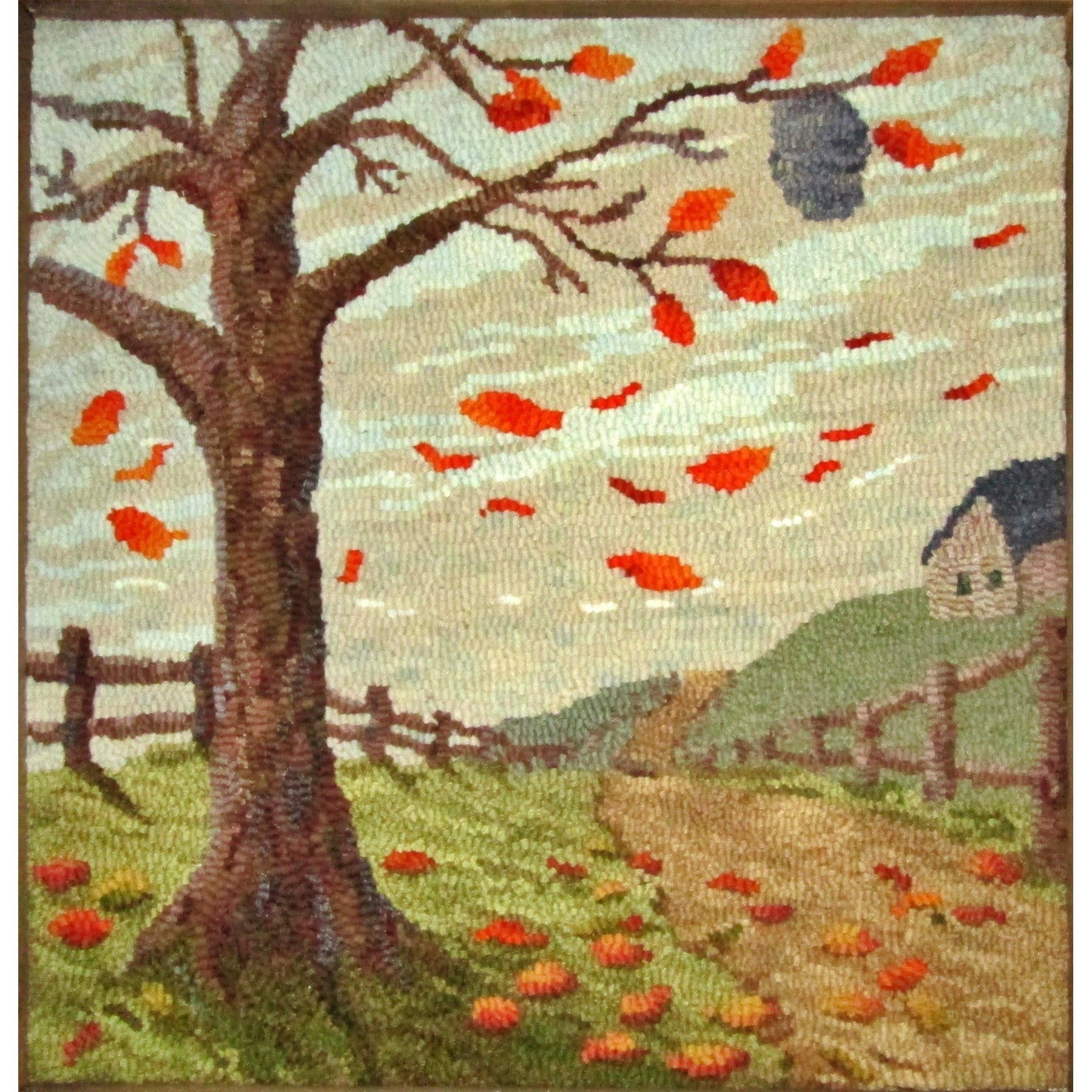 Rug Hooking Pattern: Tree II - Adaptation (PR1589-A) | Honey Bee Hive ...