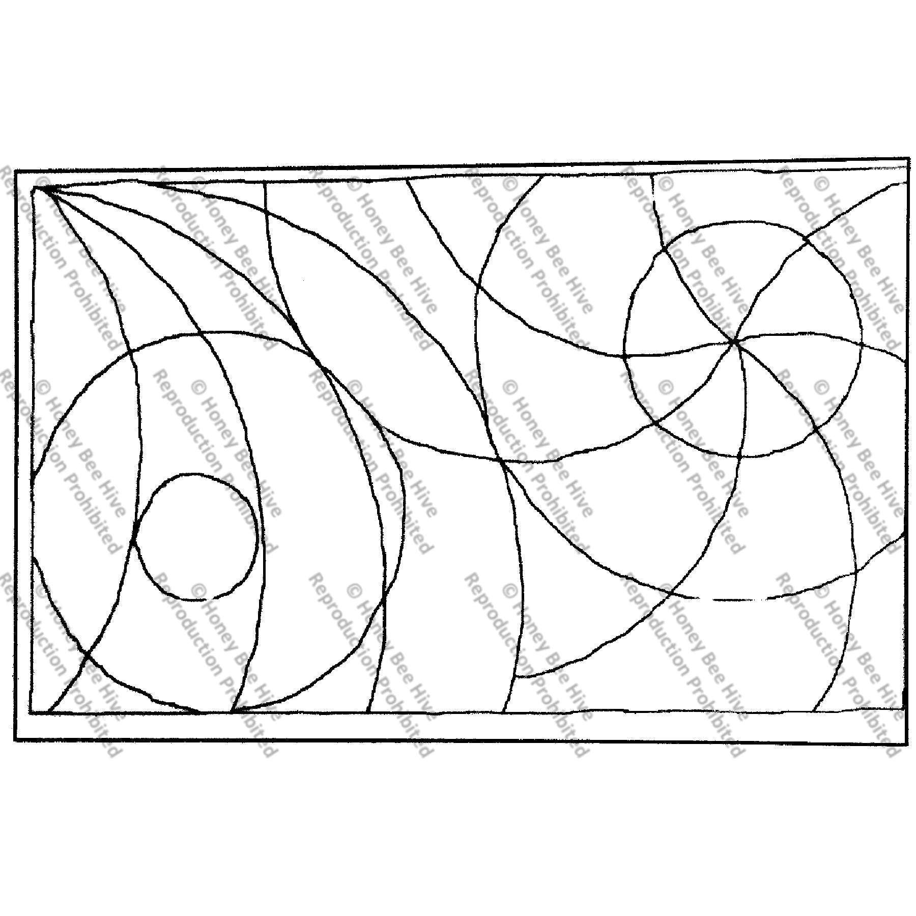 Bead Spiral, rug hooking pattern