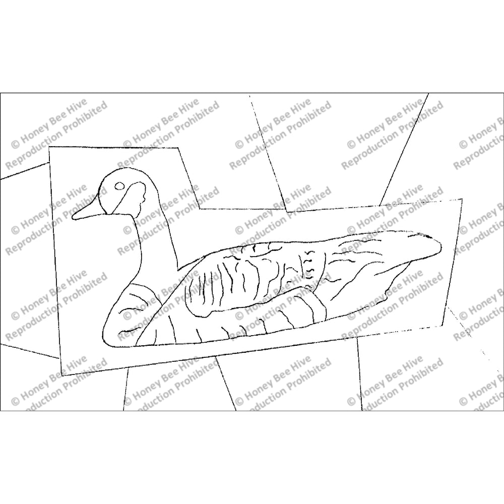 Rug Hooking Pattern: Crazy Quilt - Canada Goose (PR1746-B) | Honey Bee ...