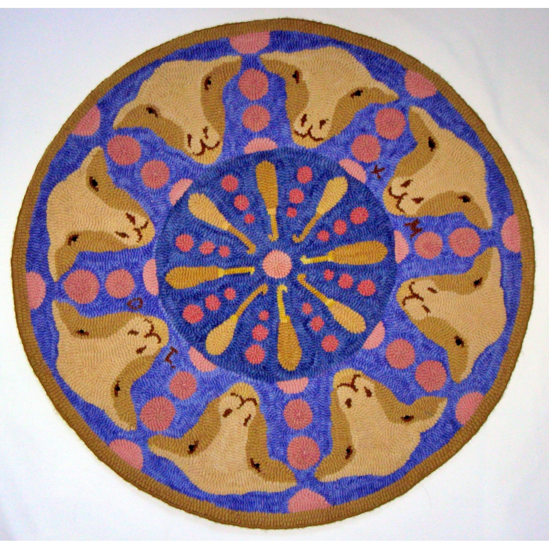 Rug Hooking Pattern: Rug Hookers Mandala (PR1764) | Honey Bee Hive Rug ...