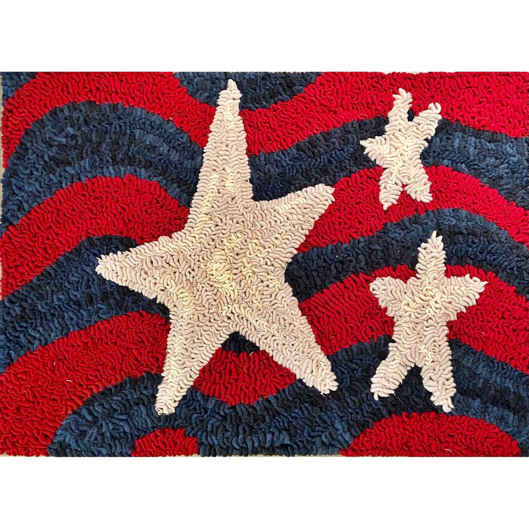 'Merica, rug hooked by Nancy Bradley