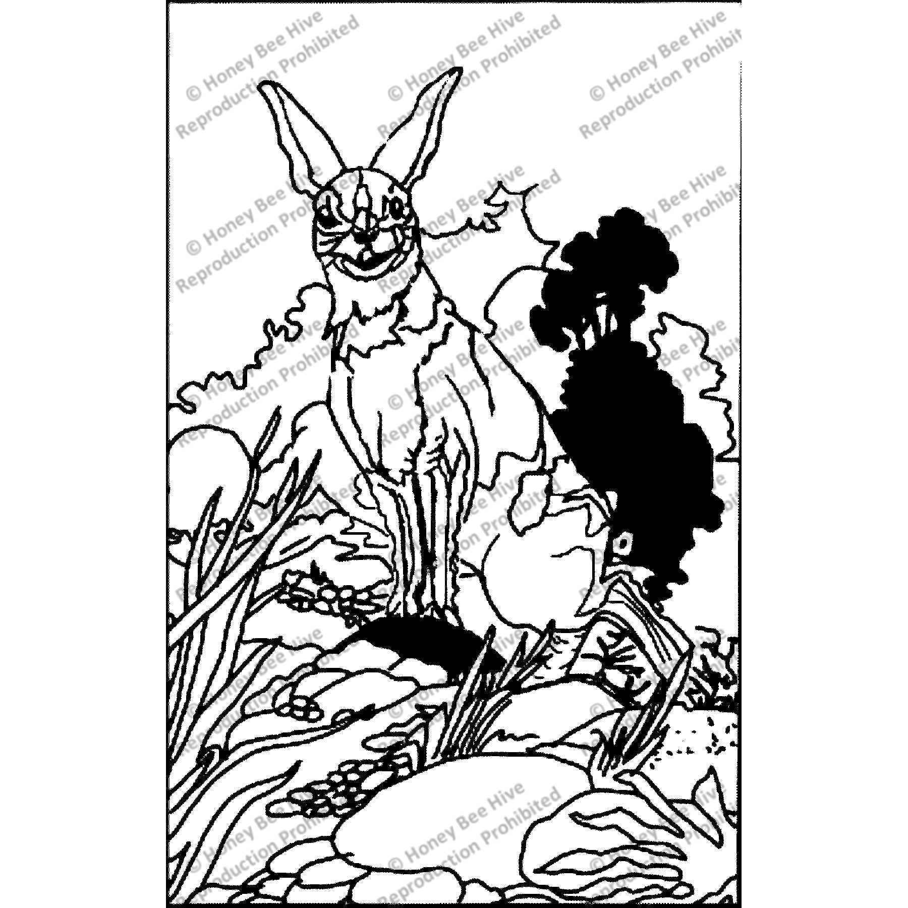 He said I am surprised, ill. Charles Robinson, rug hooking pattern