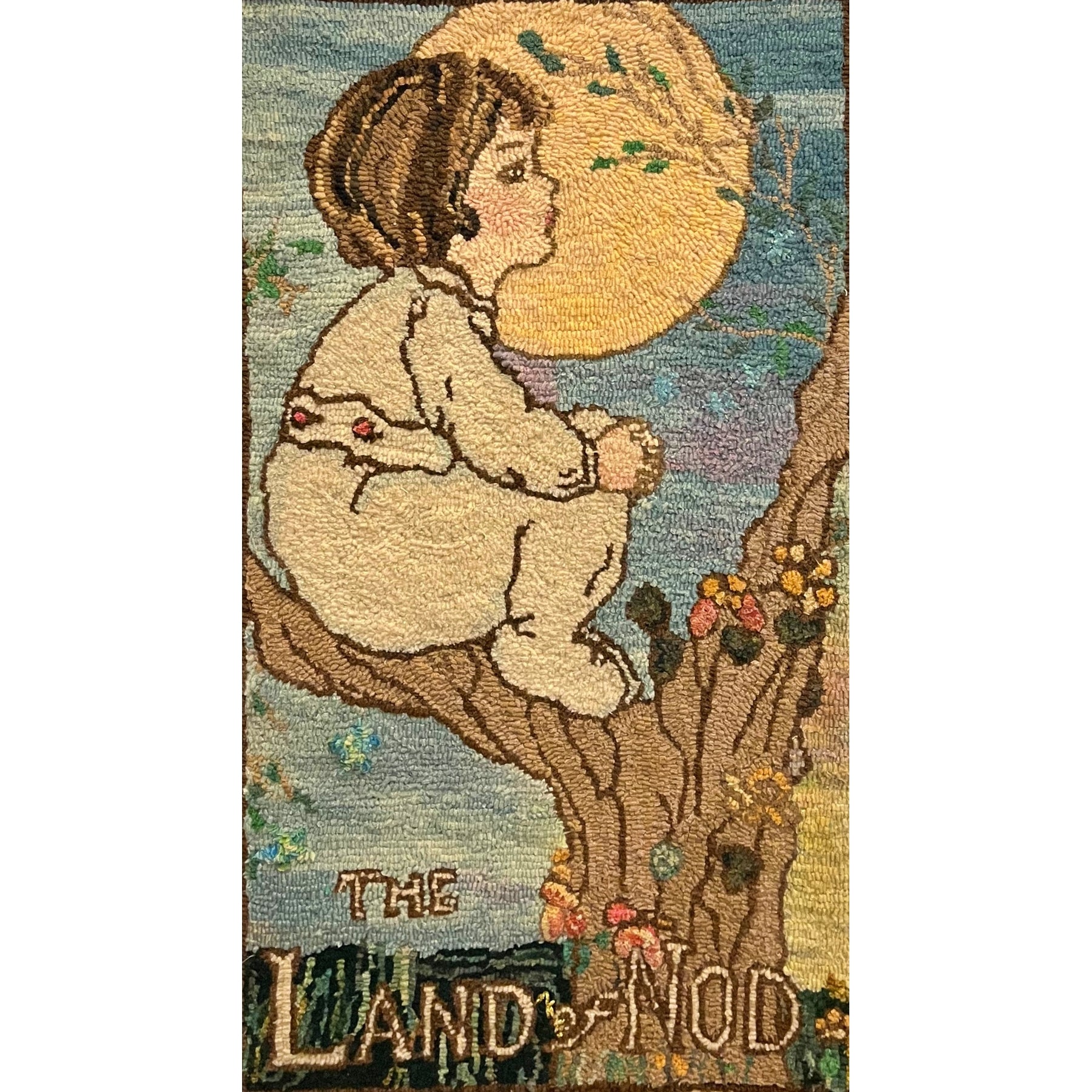 Land of Nod, rug hooked by Ann Schamberger