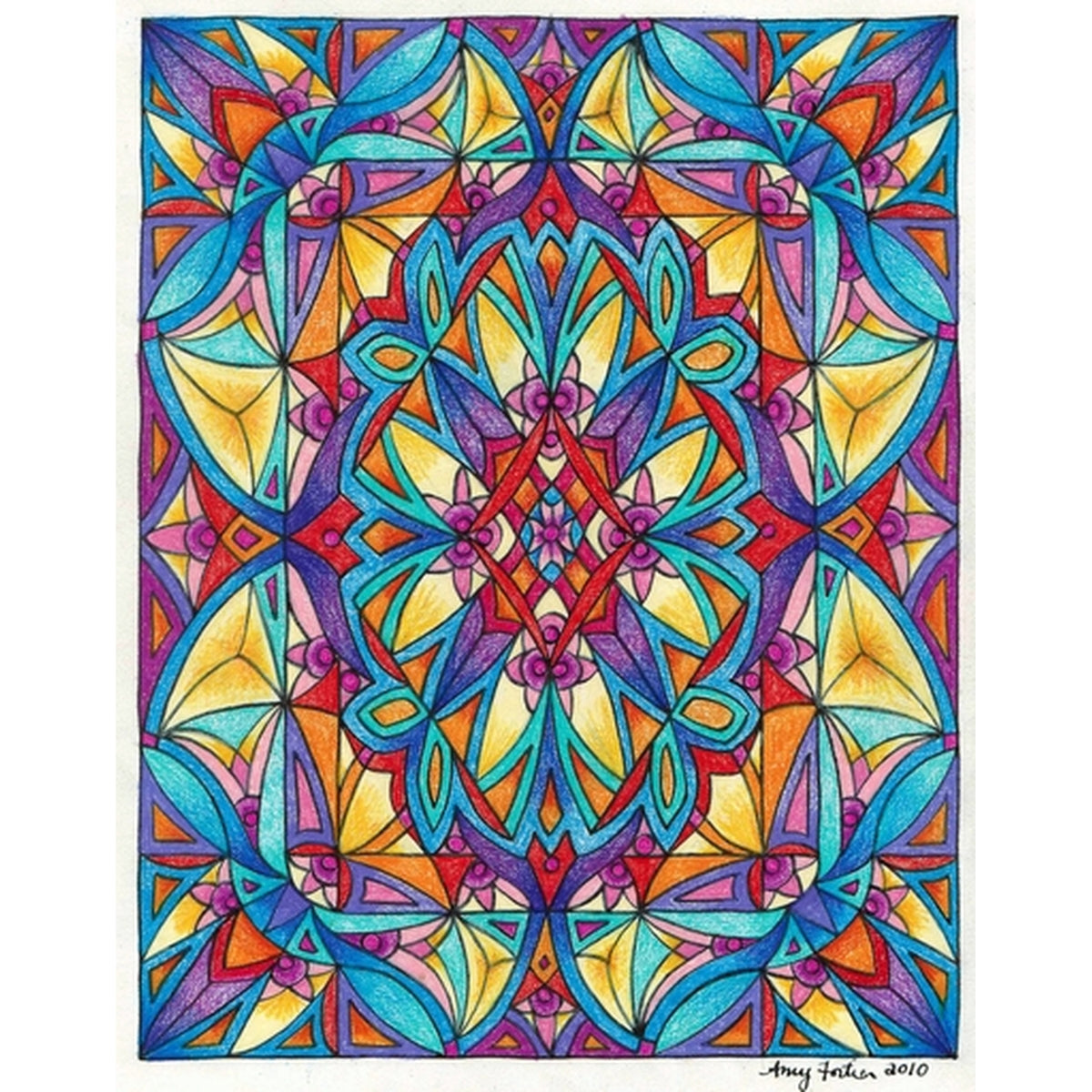 Crocus, rug hooking pattern