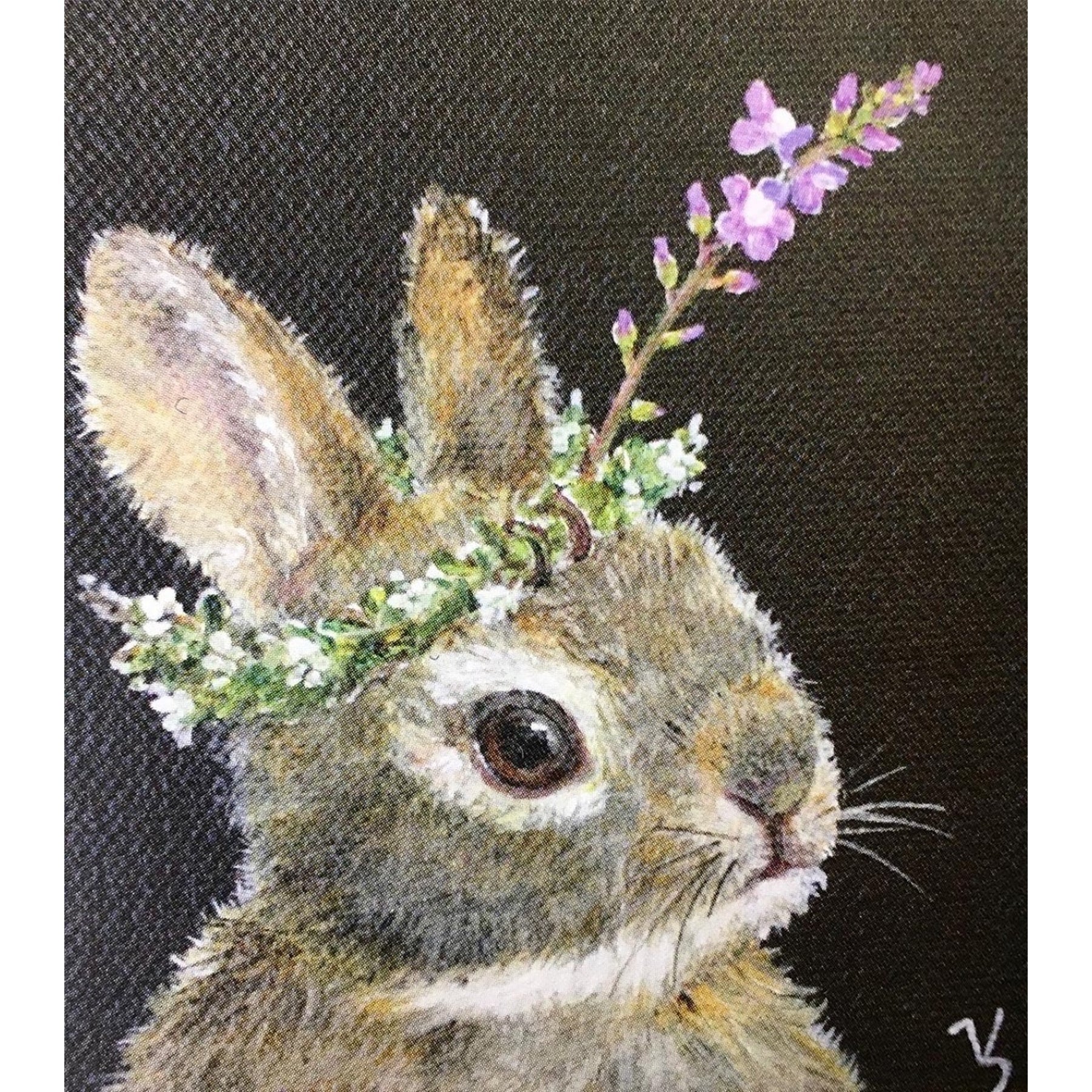 Bonnie Bunny, rug hooking pattern