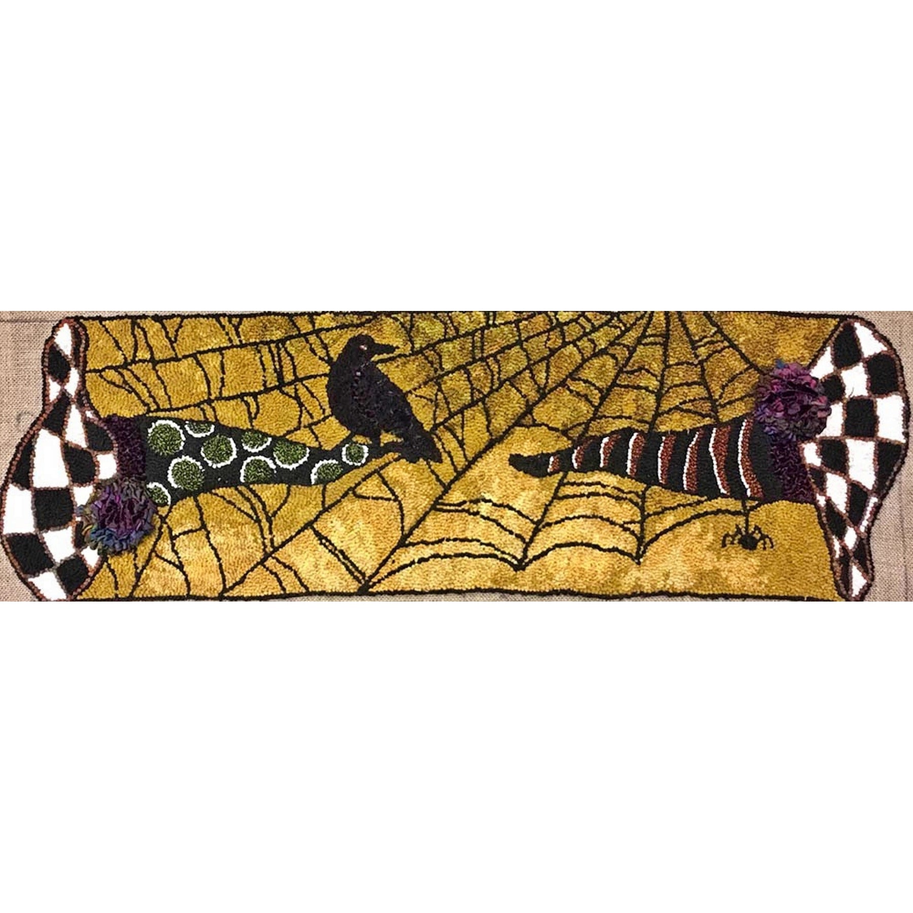 Rug Hooking Pattern: Quit Your Witchin (PR2168) | Honey Bee Hive Rug ...
