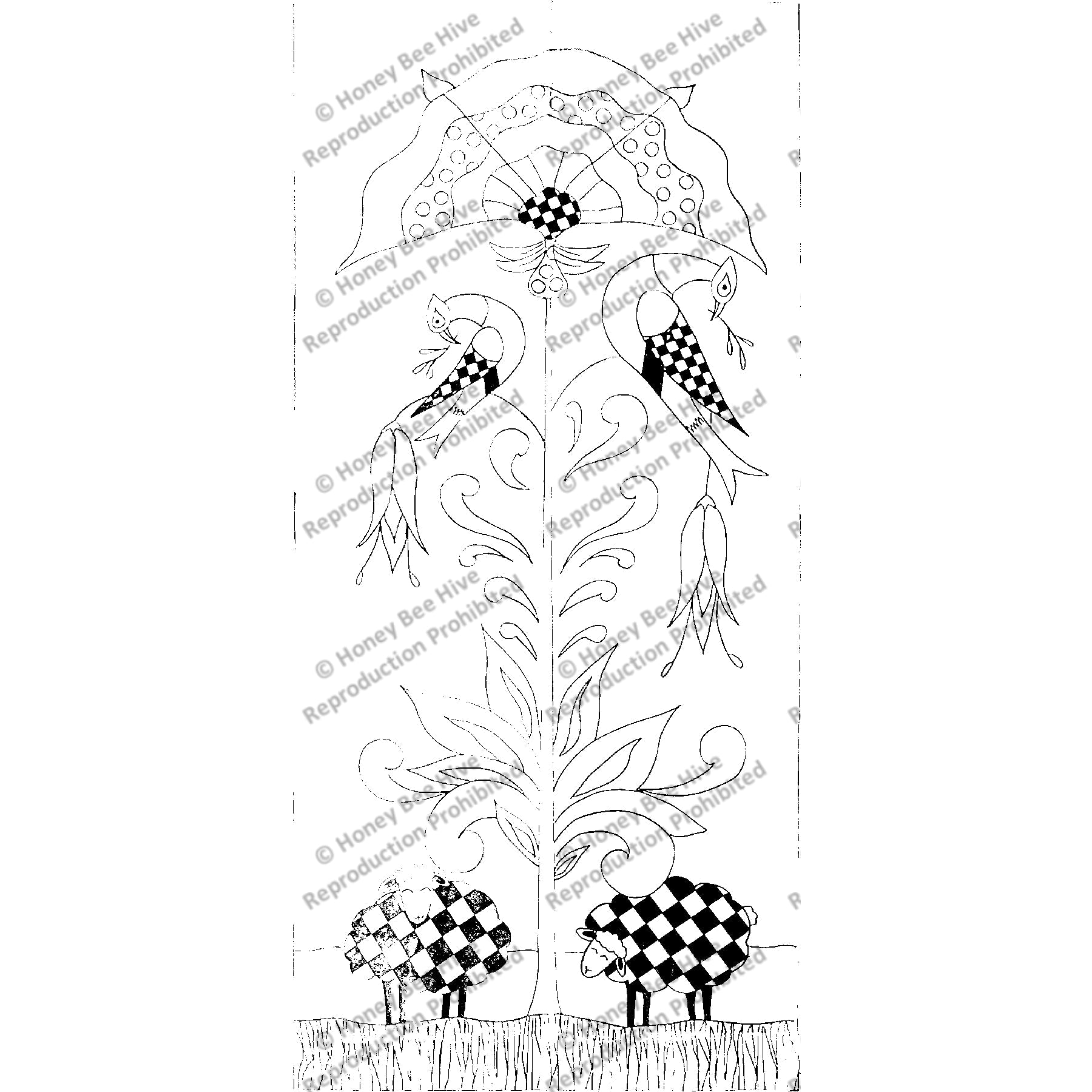 Vanner Small, rug hooking pattern