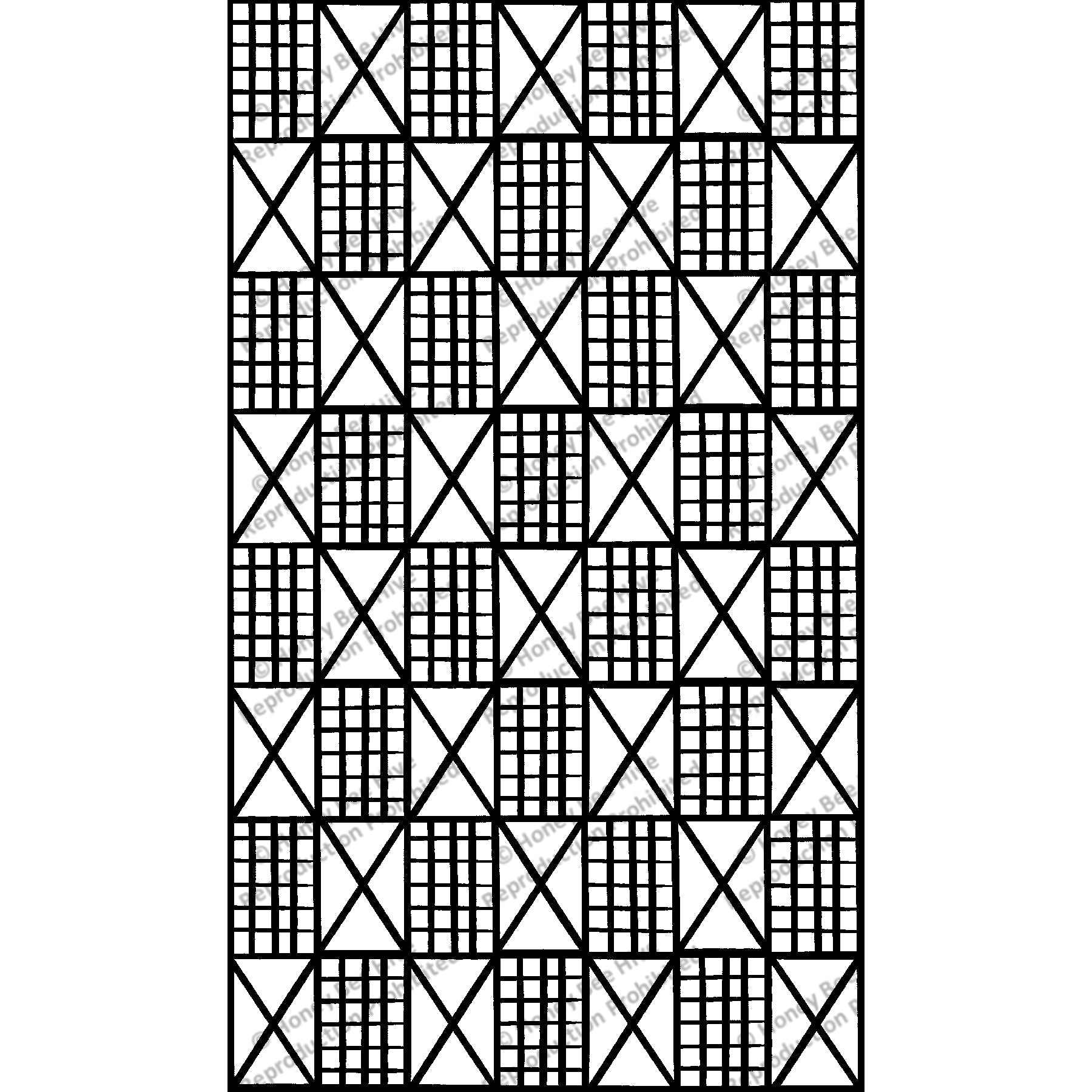 Colonial Scrap, rug hooking pattern