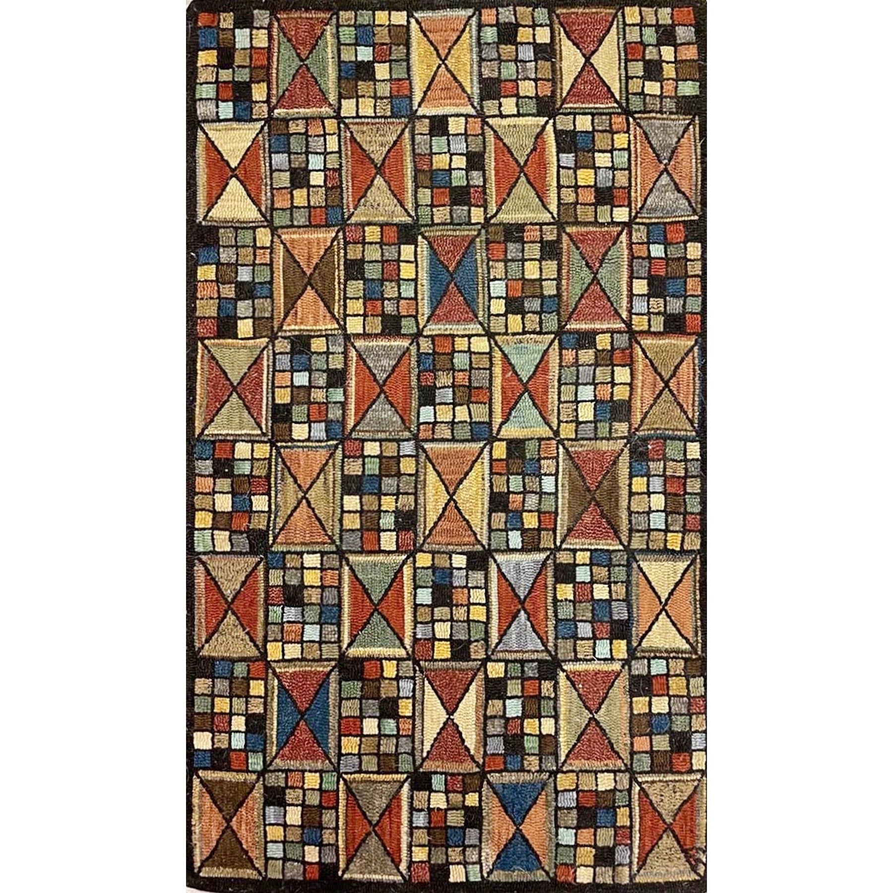 Rug Hooking Pattern: Colonial Scrap (PR2206) | Honey Bee Hive Rug ...