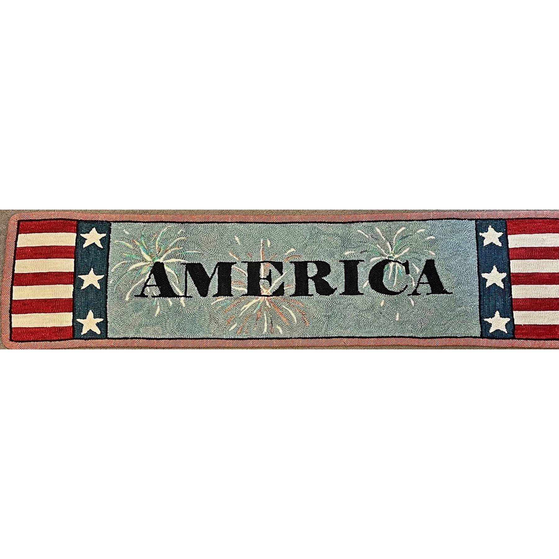 America, rug hooked by Unknown