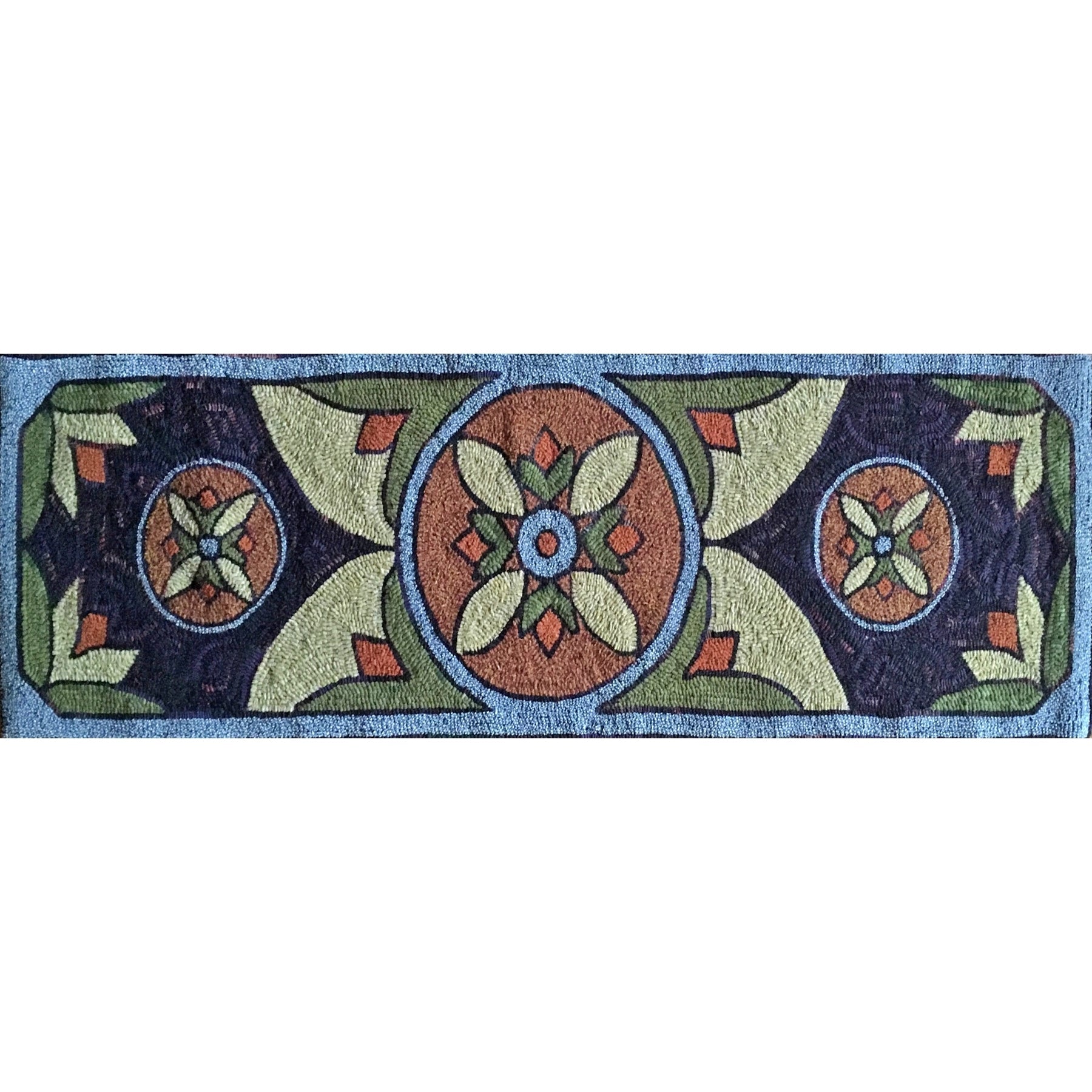 Hedwig, rug hooked by Claudia Lampley