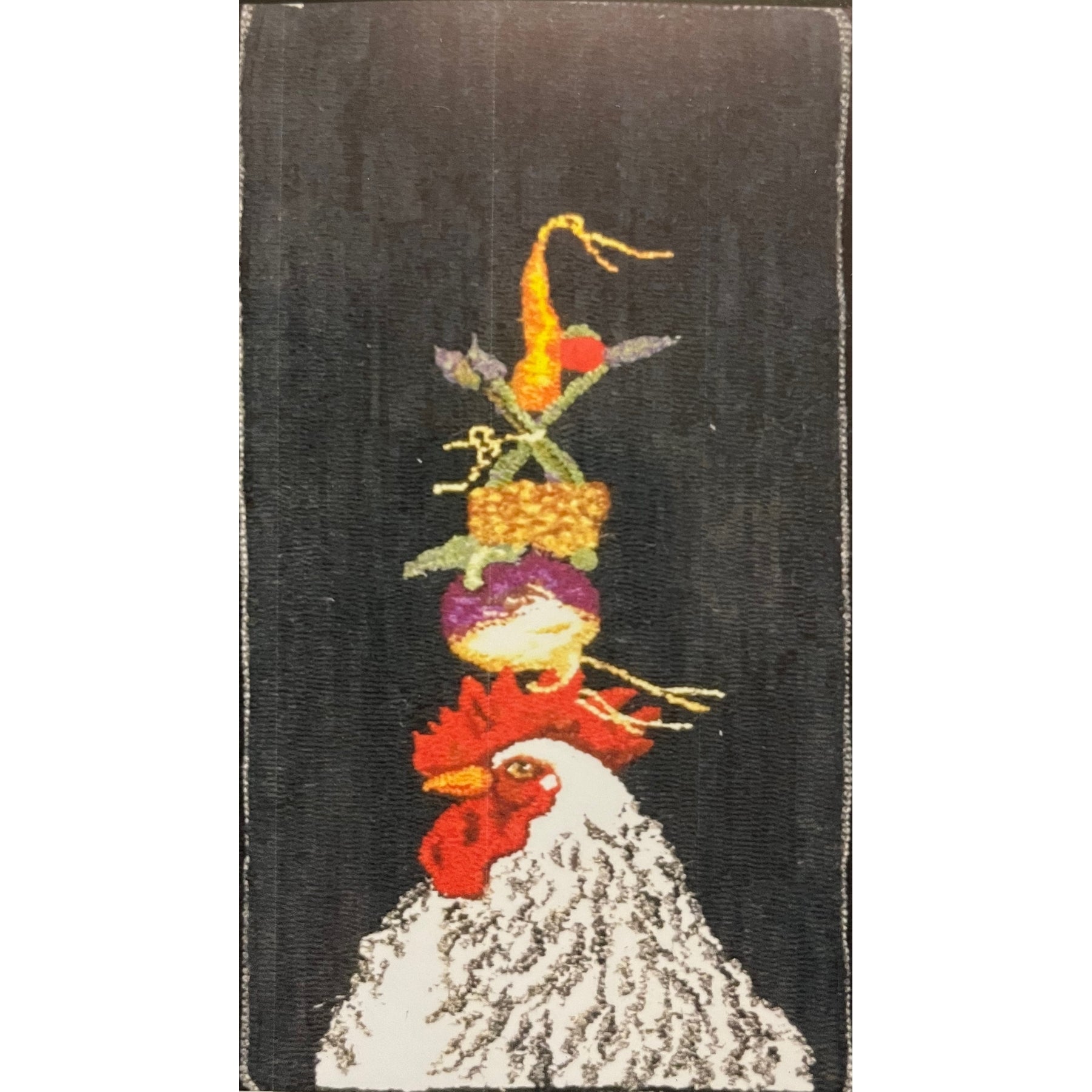 The Crucial Pea, rug hooking pattern