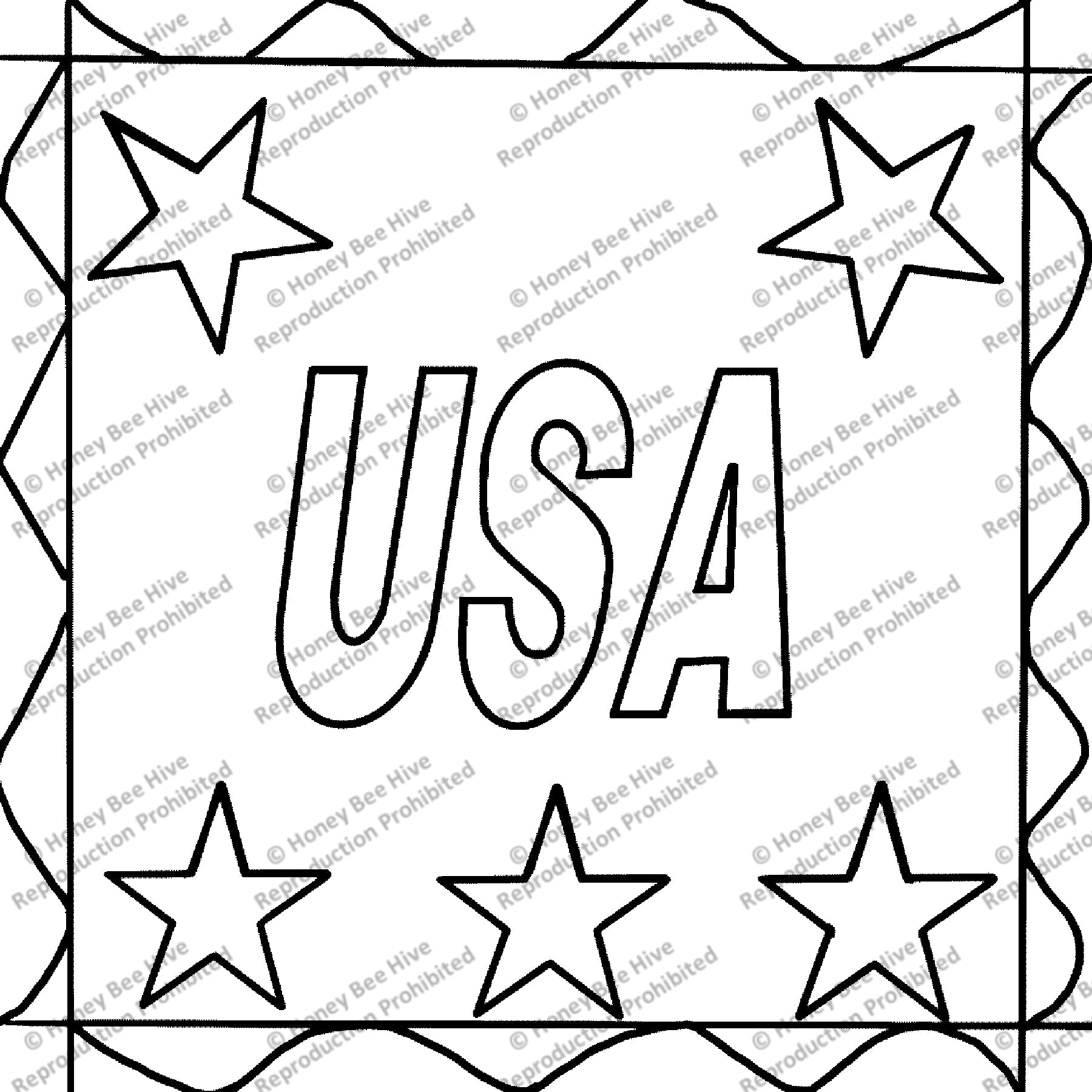 USA, rug hooking pattern