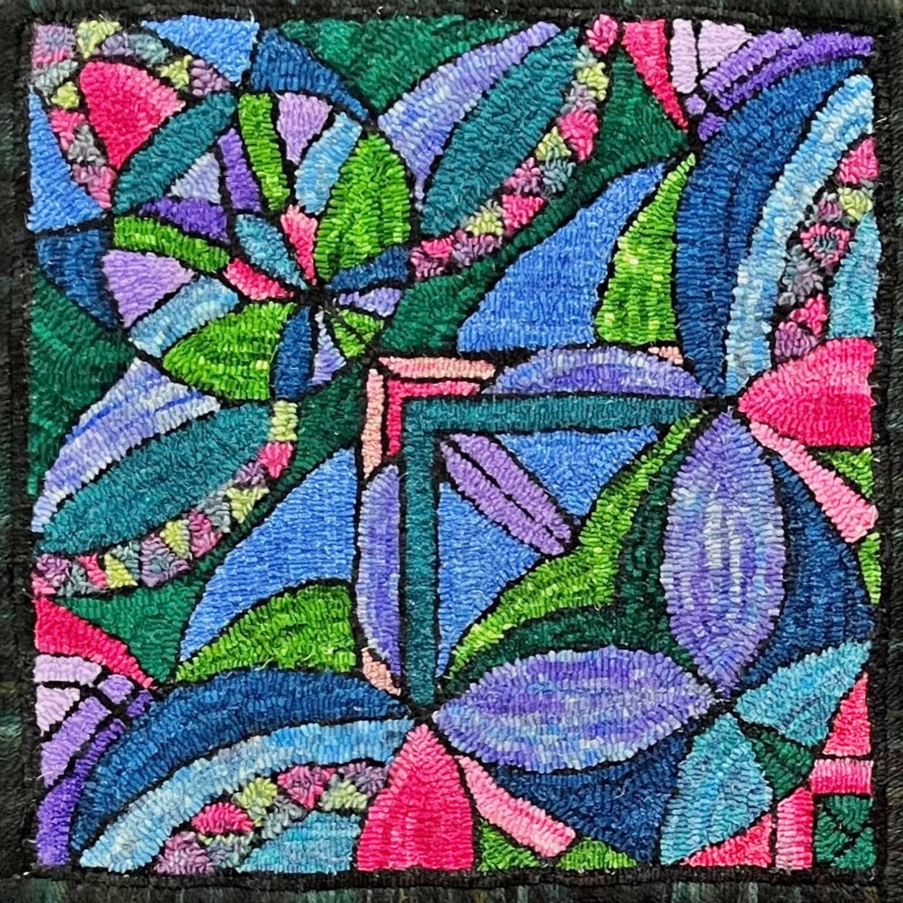 Venus, rug hooked by Diane Matthes