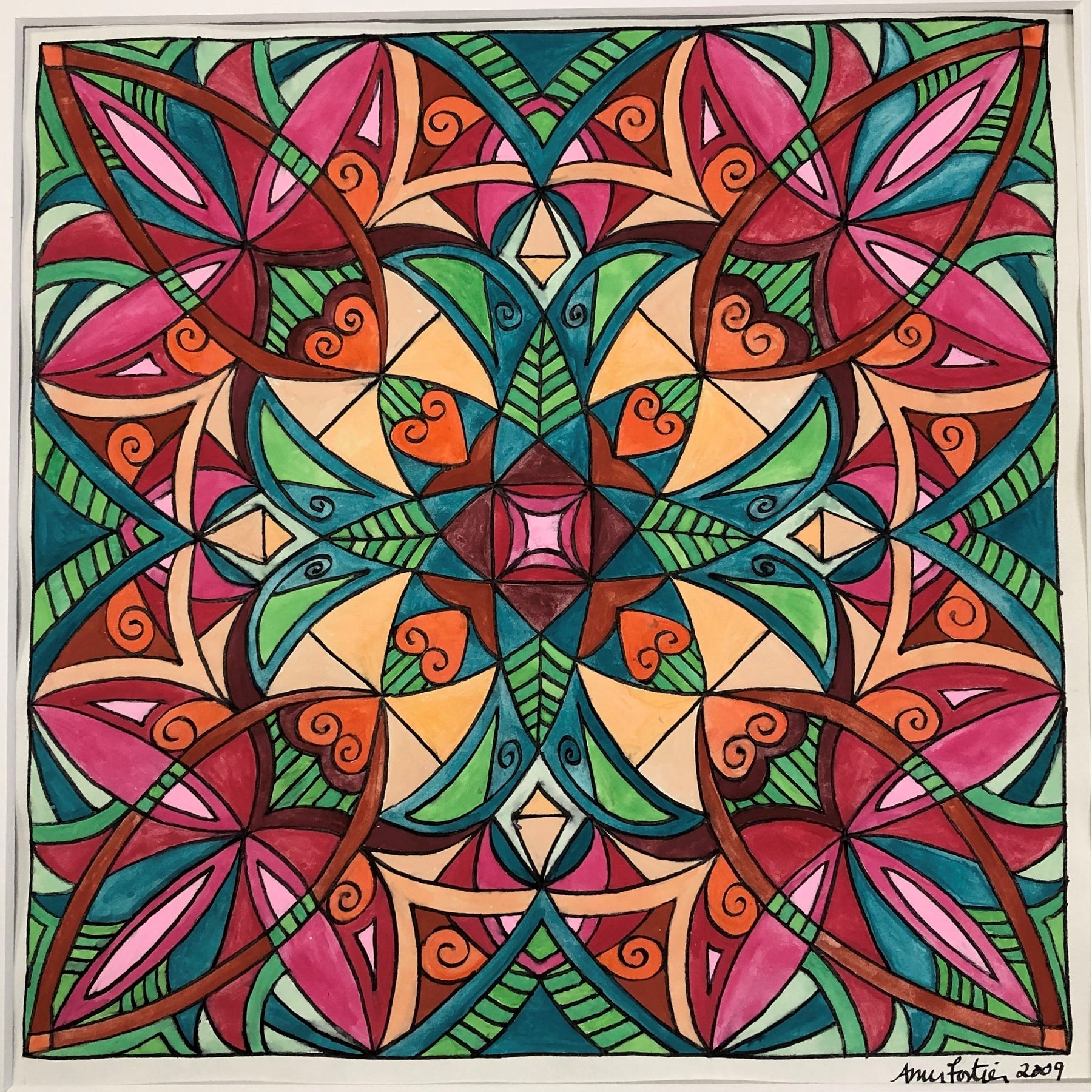 Wonderland, rug hooking pattern