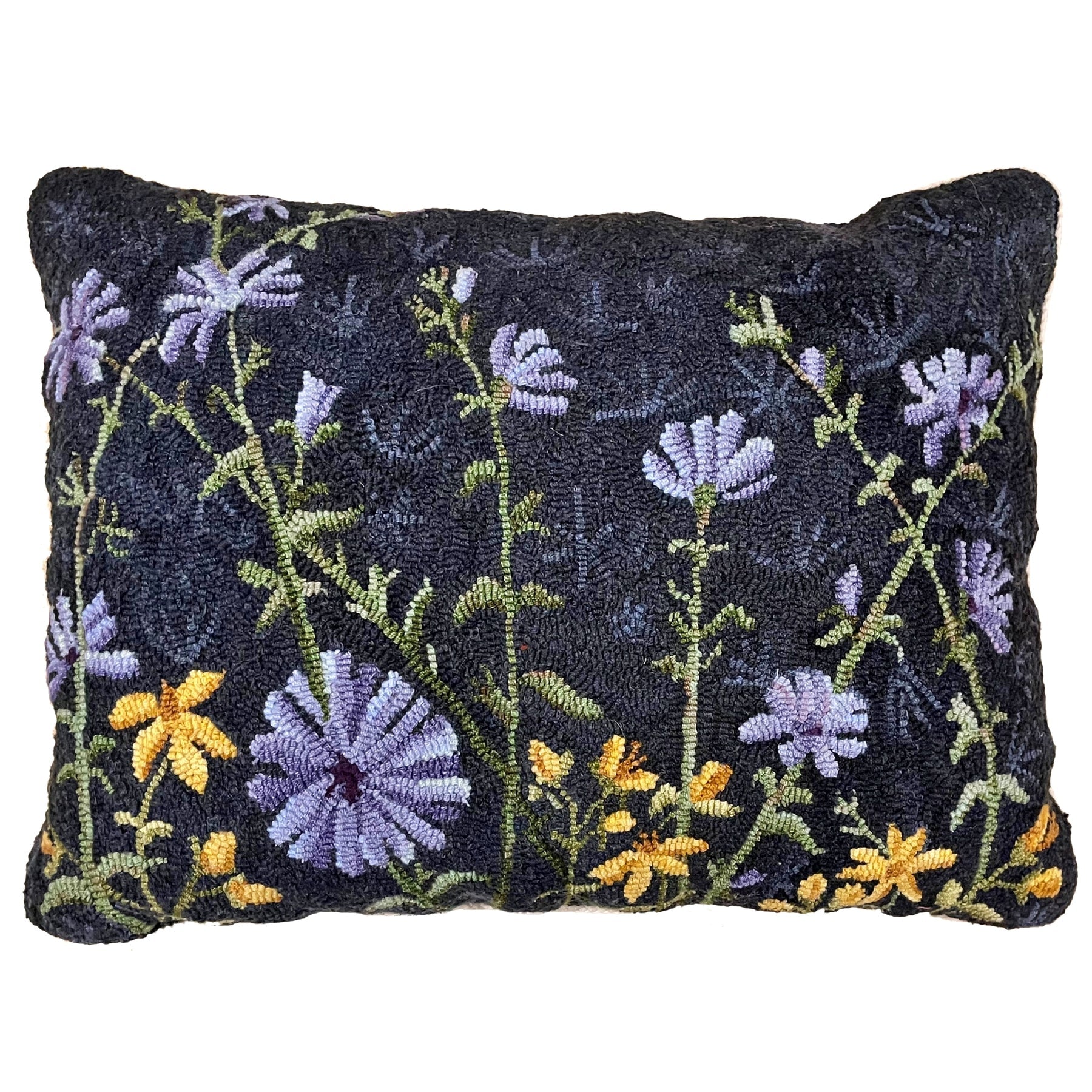 July Roadside, rug hooked by Linda Powell