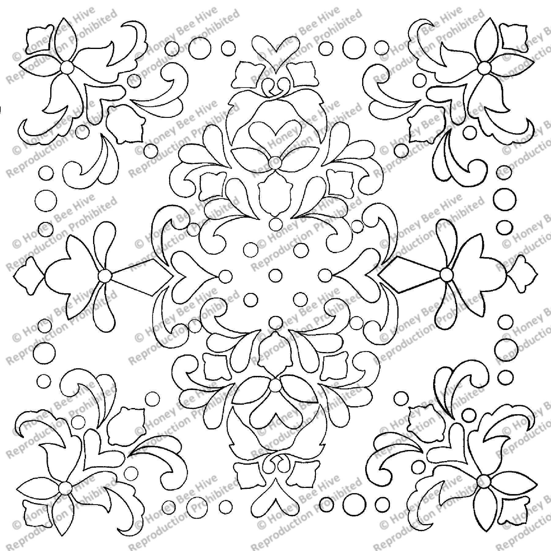 Spring Mix - Small, rug hooking pattern