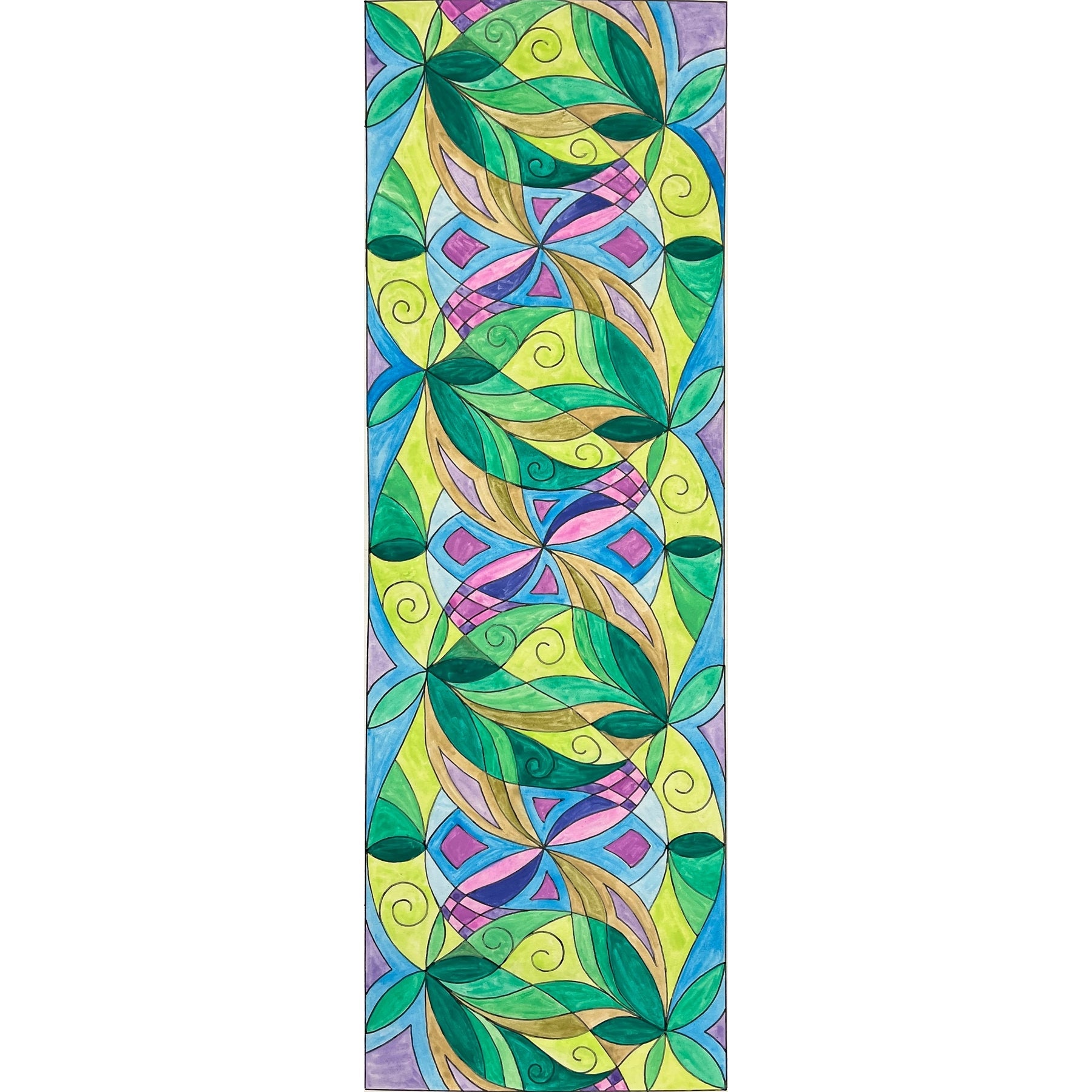 Ornate Runner, rug hooking pattern