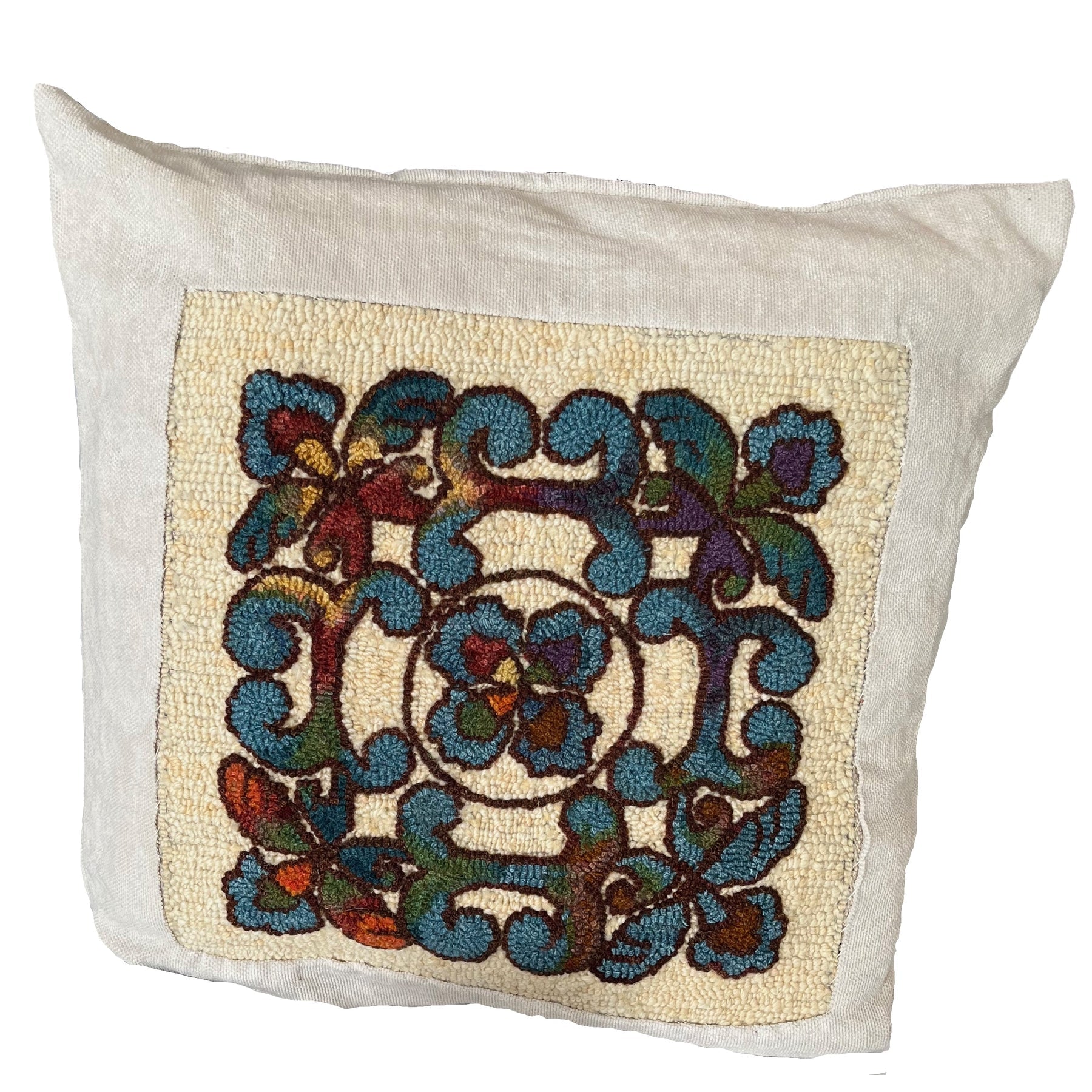 San Miguel, rug hooked by Yoshiho Nara