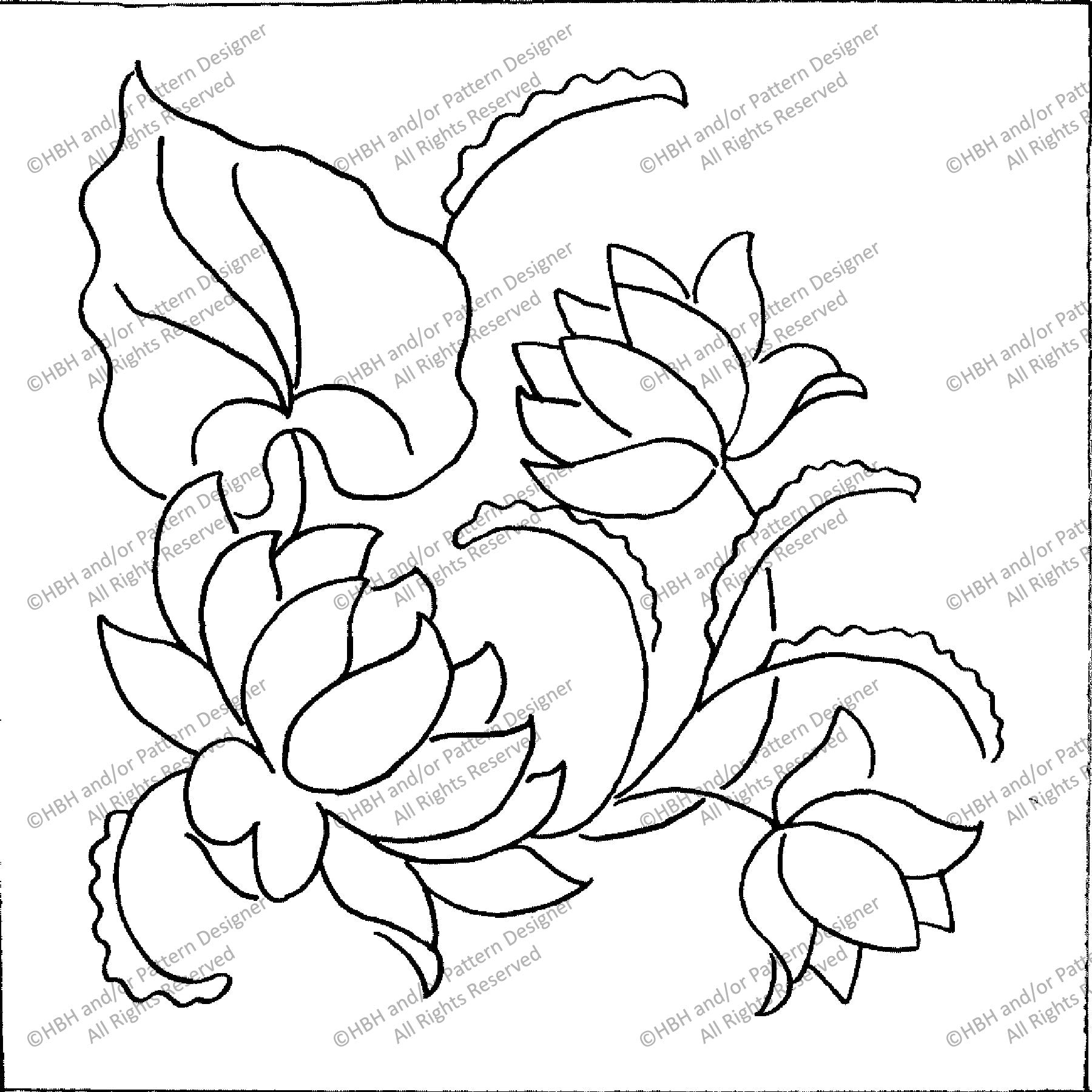 Lebel, rug hooking pattern