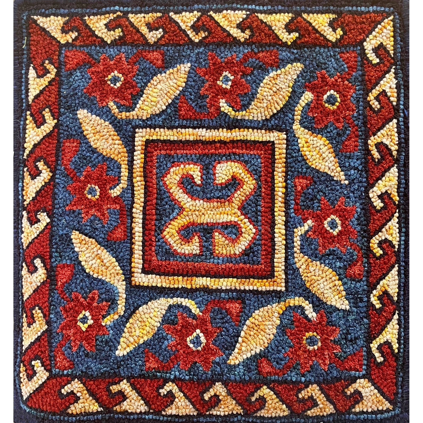 Jewel, rug hooked by Brigitta Phy