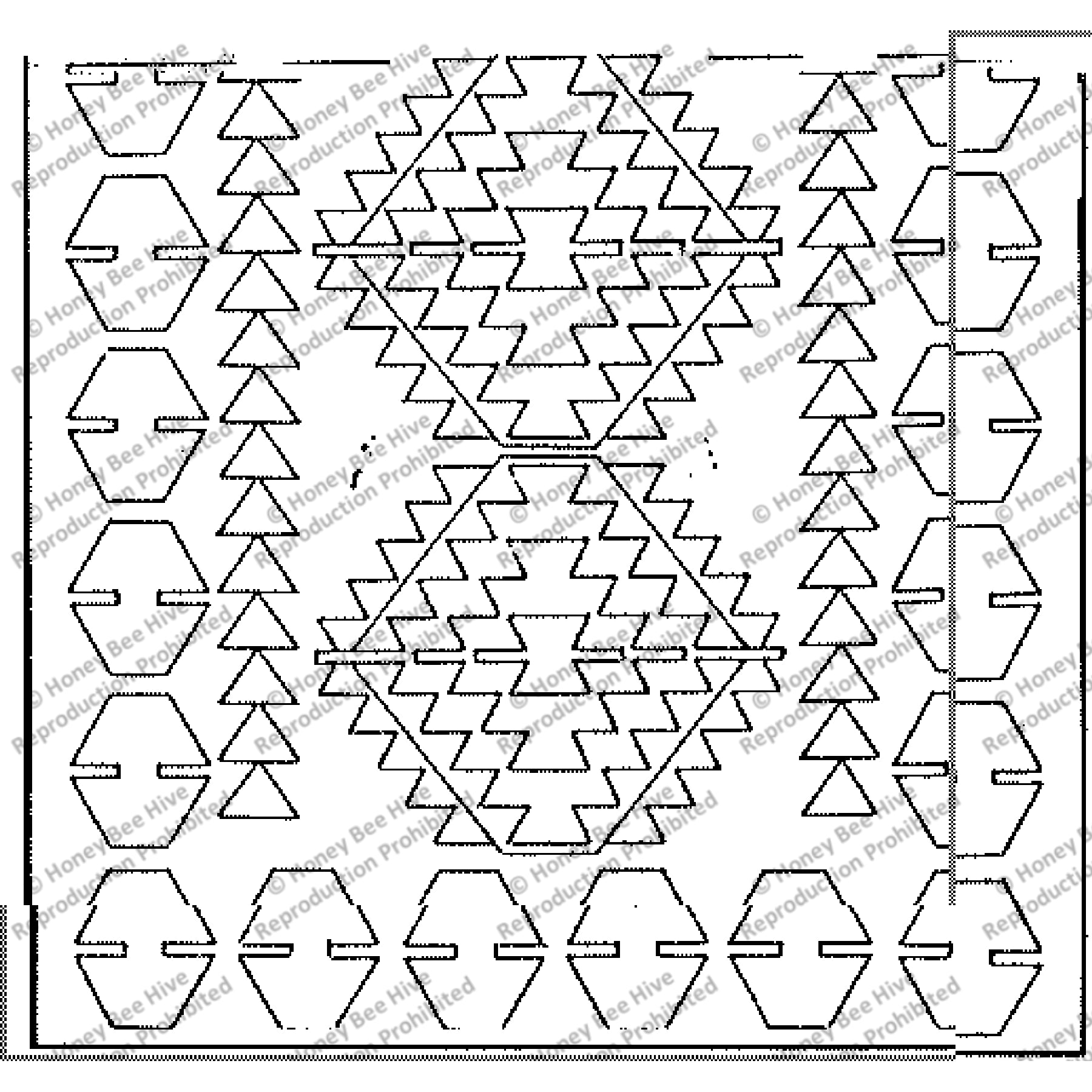 Qashqai, rug hooking pattern